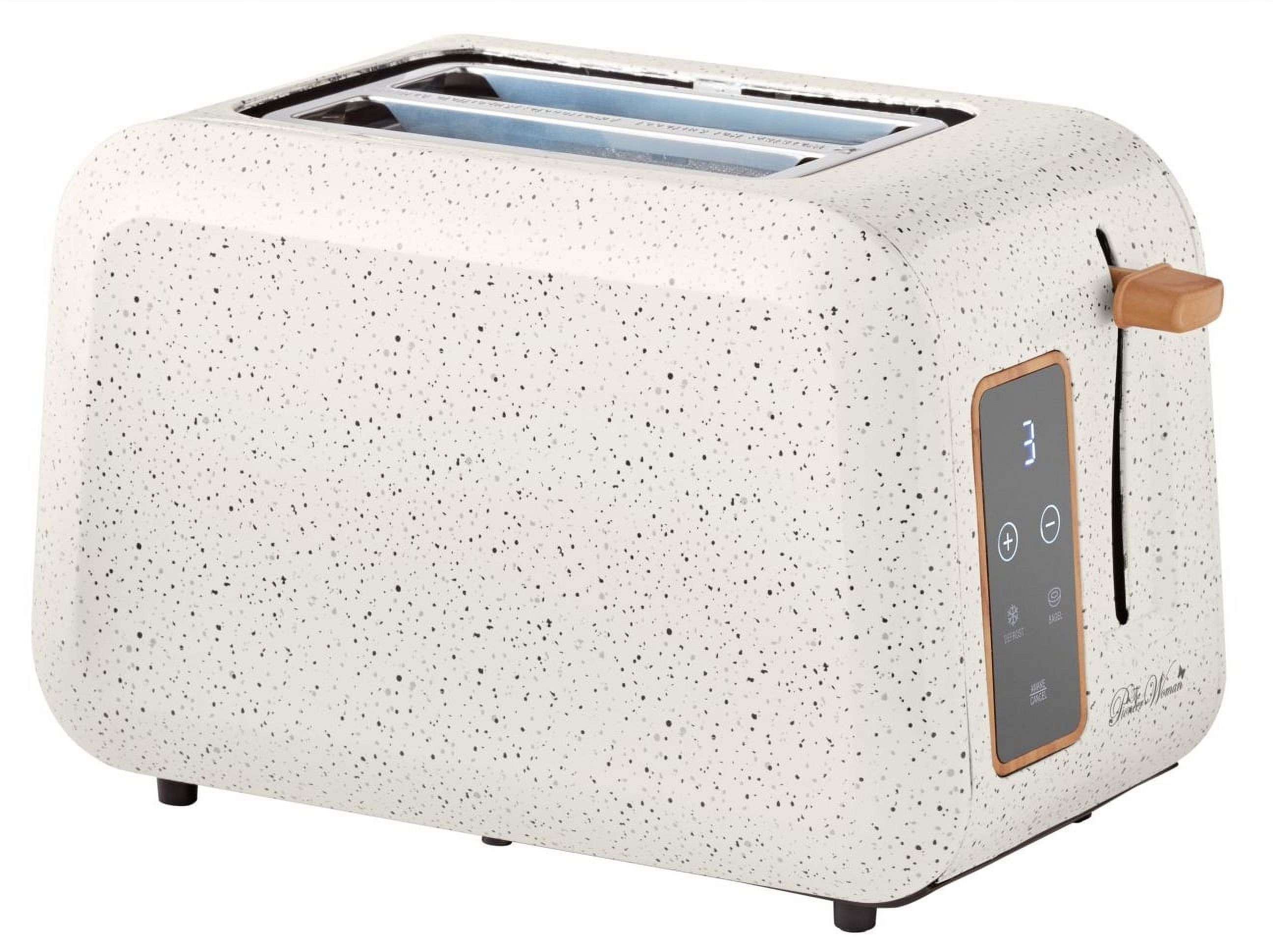 Linen Speckle Digital 2-Slice Toaster with Display