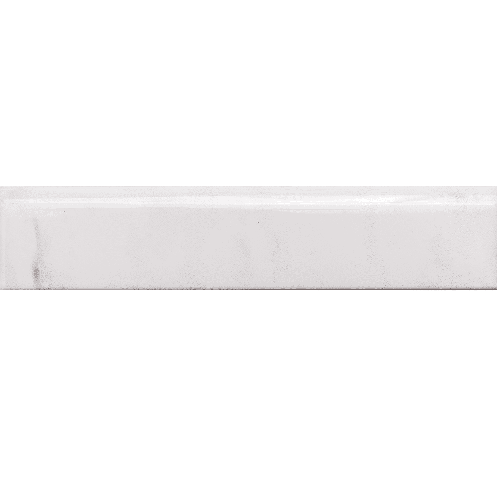 Providence White 2" x 10" Ceramic Bullnose Tile Trim