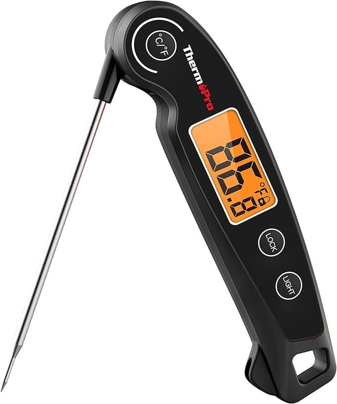 ThermoPro Black Digital Instant Read Meat Thermometer