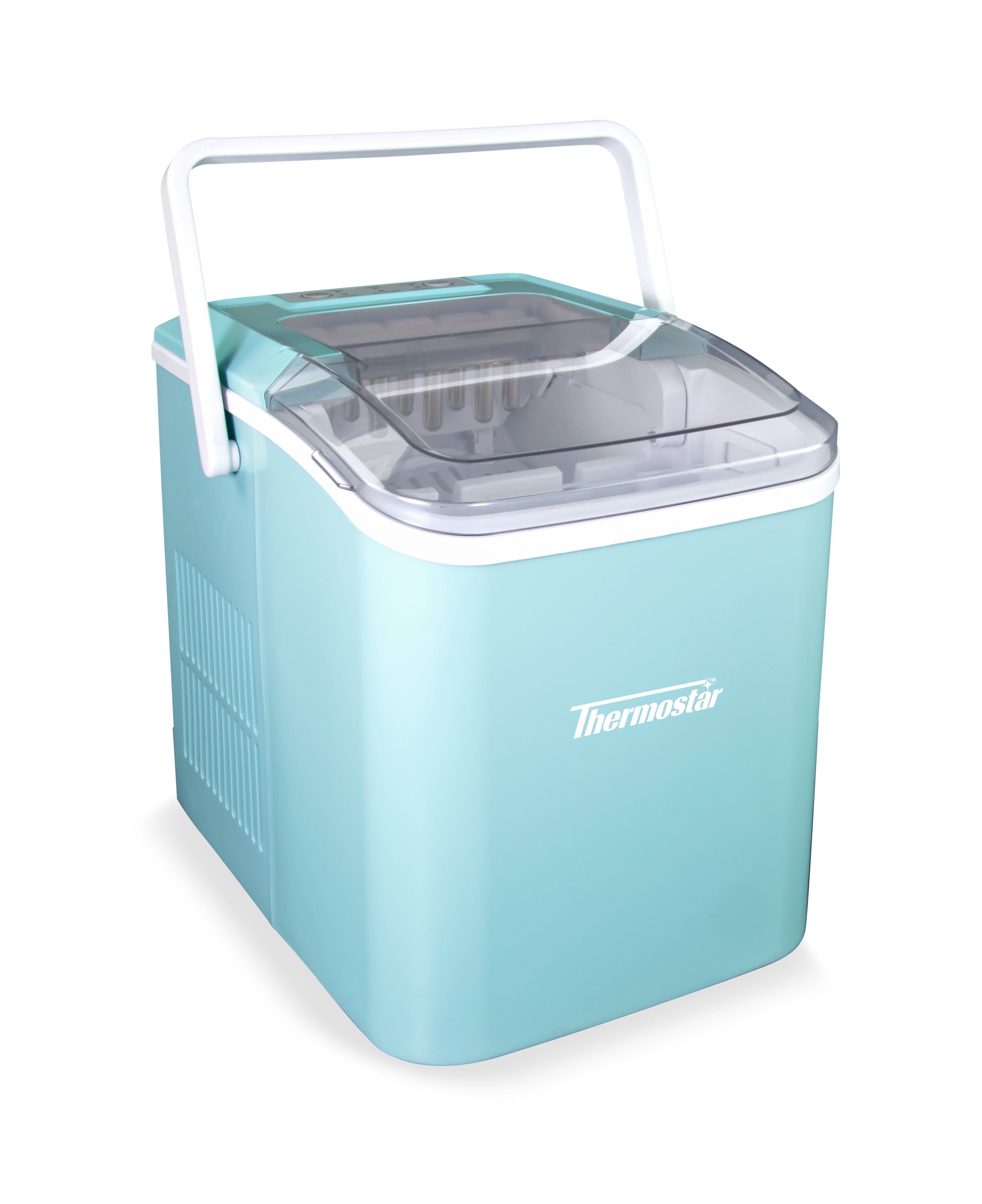 Aqua Portable Countertop Ice Maker with Handle, 26 Pounds Capacity