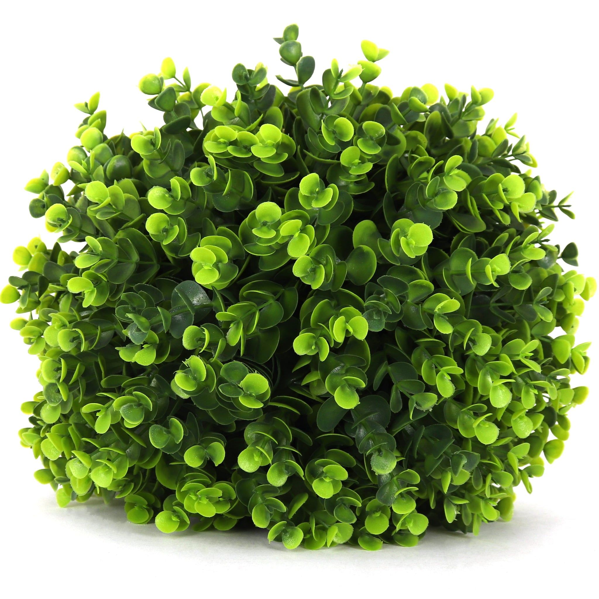 11" Medium Green Artificial Wintergreen Topiary Ball