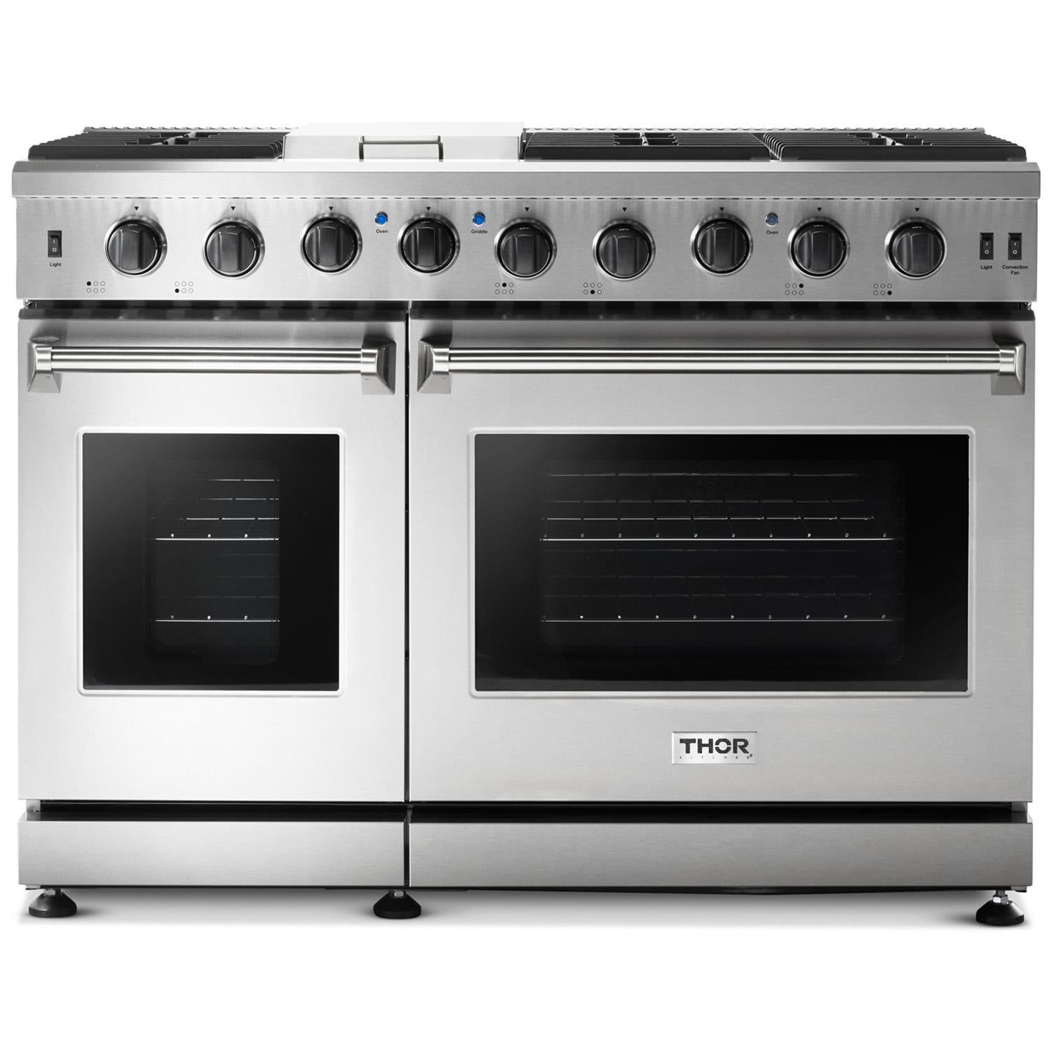 Thor 48" Stainless Steel Gas Range with Griddle and Convection