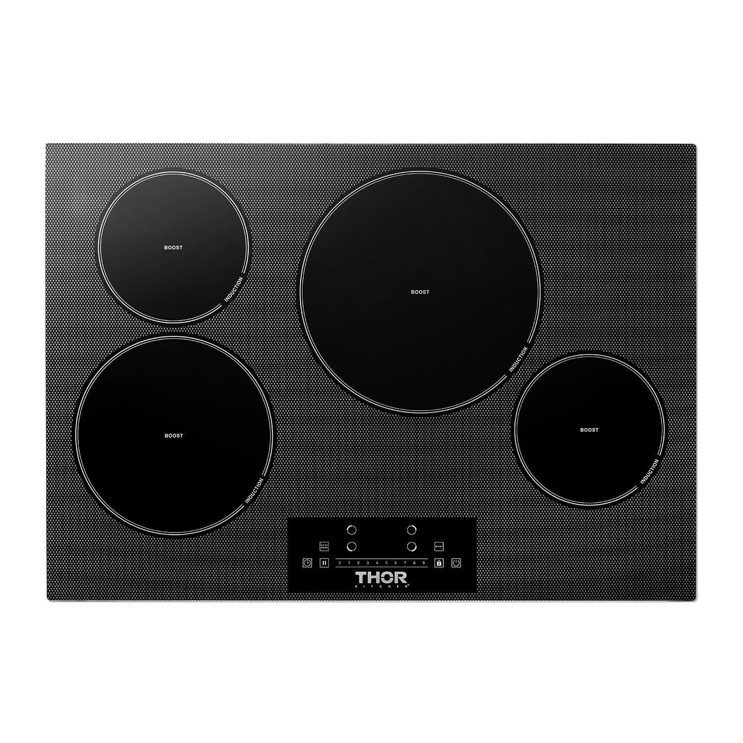 Thor 30" Black Ceramic Glass 4-Burner Induction Cooktop