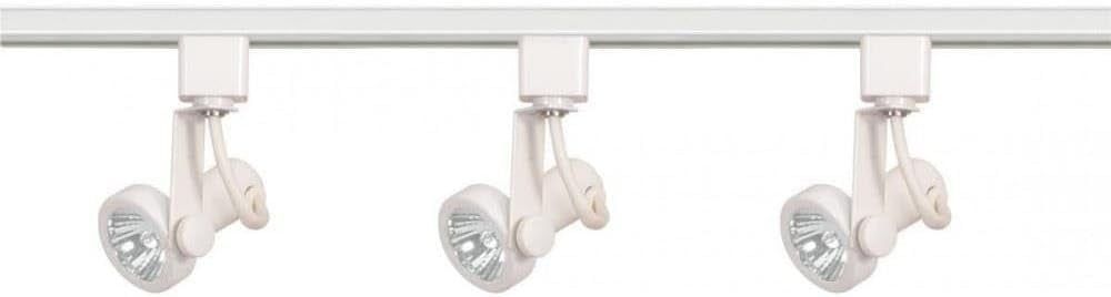 Nuwa 48-Inch White Fixed Track Lighting Kit with Gimbal Heads