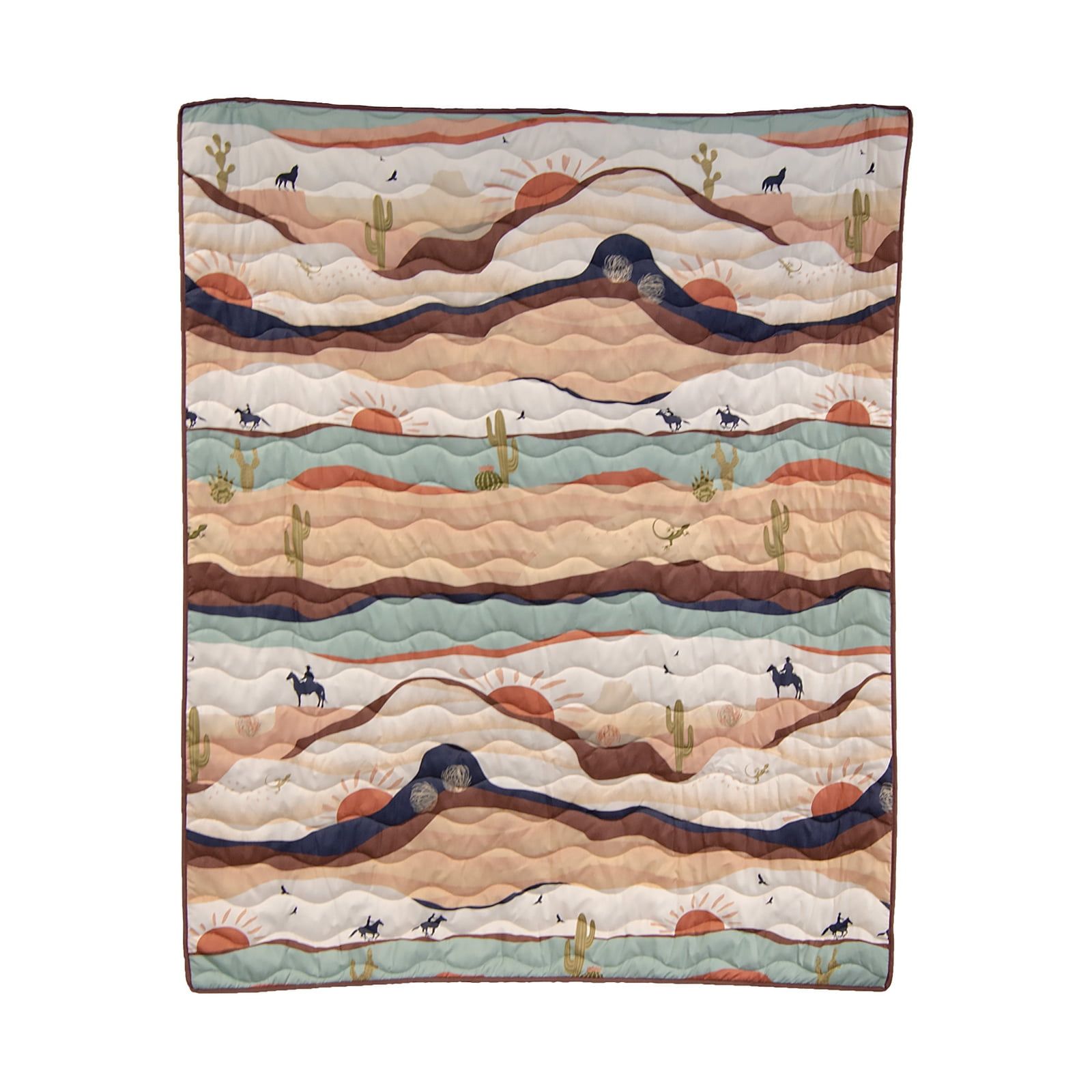 Desert Landscape Reversible Microfiber Throw Blanket