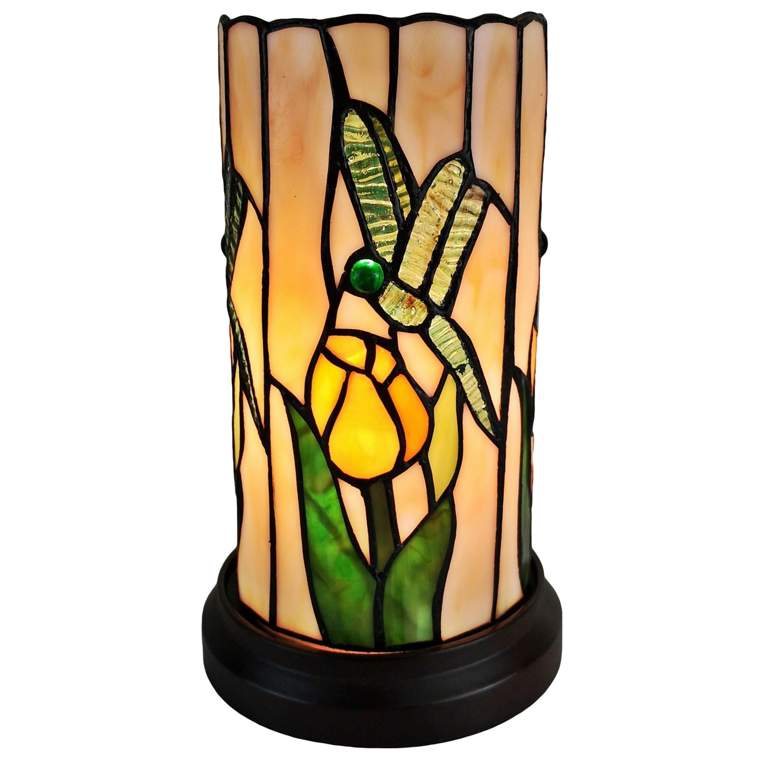 Tiffany Style Dragonfly Stained Glass Mini Table Lamp