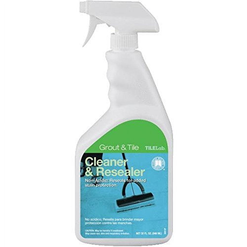 TileLab Clear Grout and Tile Cleaner and Resealer, 1 qt