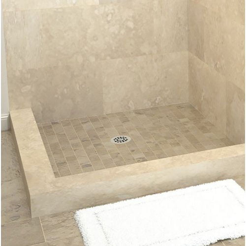 Tile Redi 36" x 36" Square Double Curb Shower Base with Center Drain