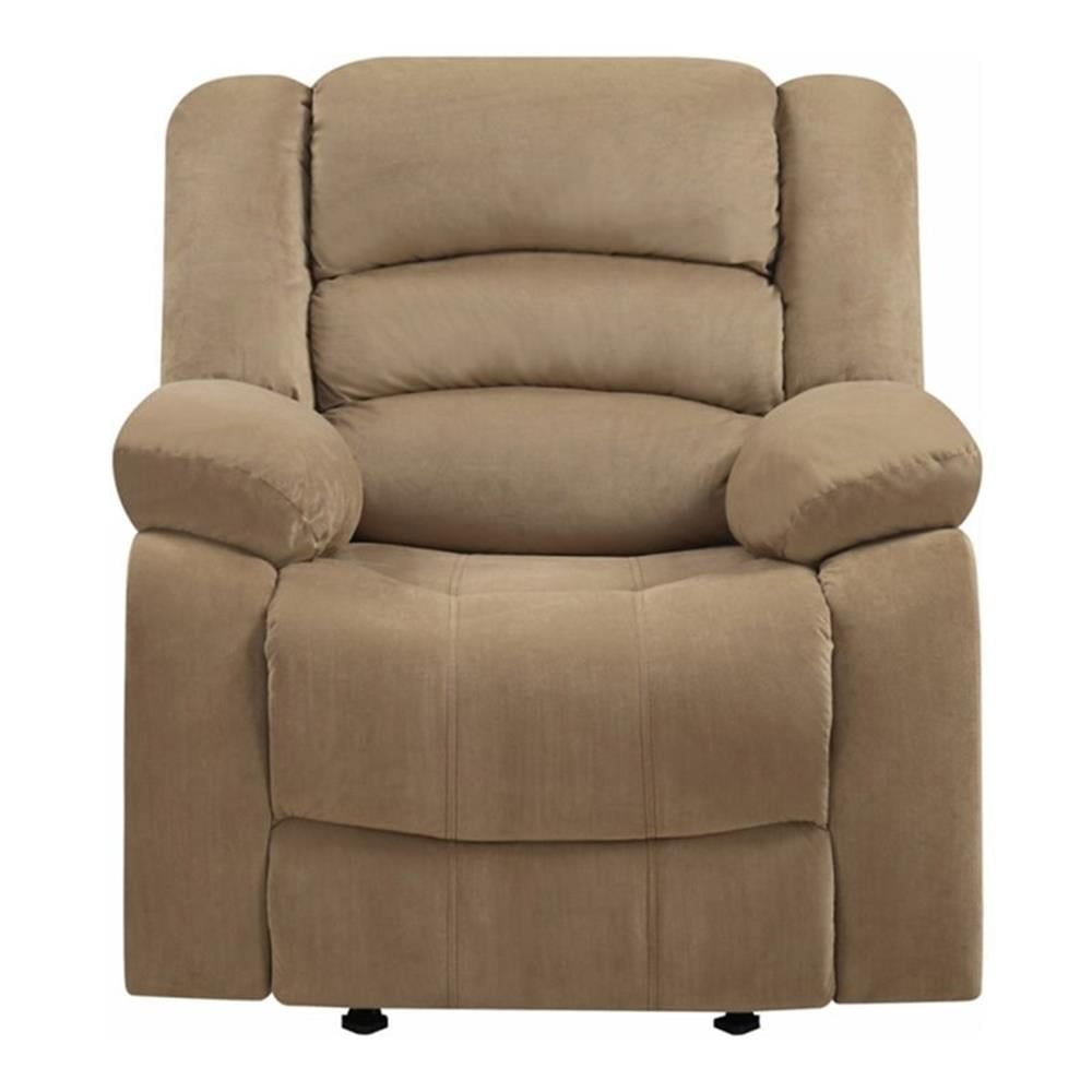 Serene Comfort 35" Beige Microfiber Recliner Chair