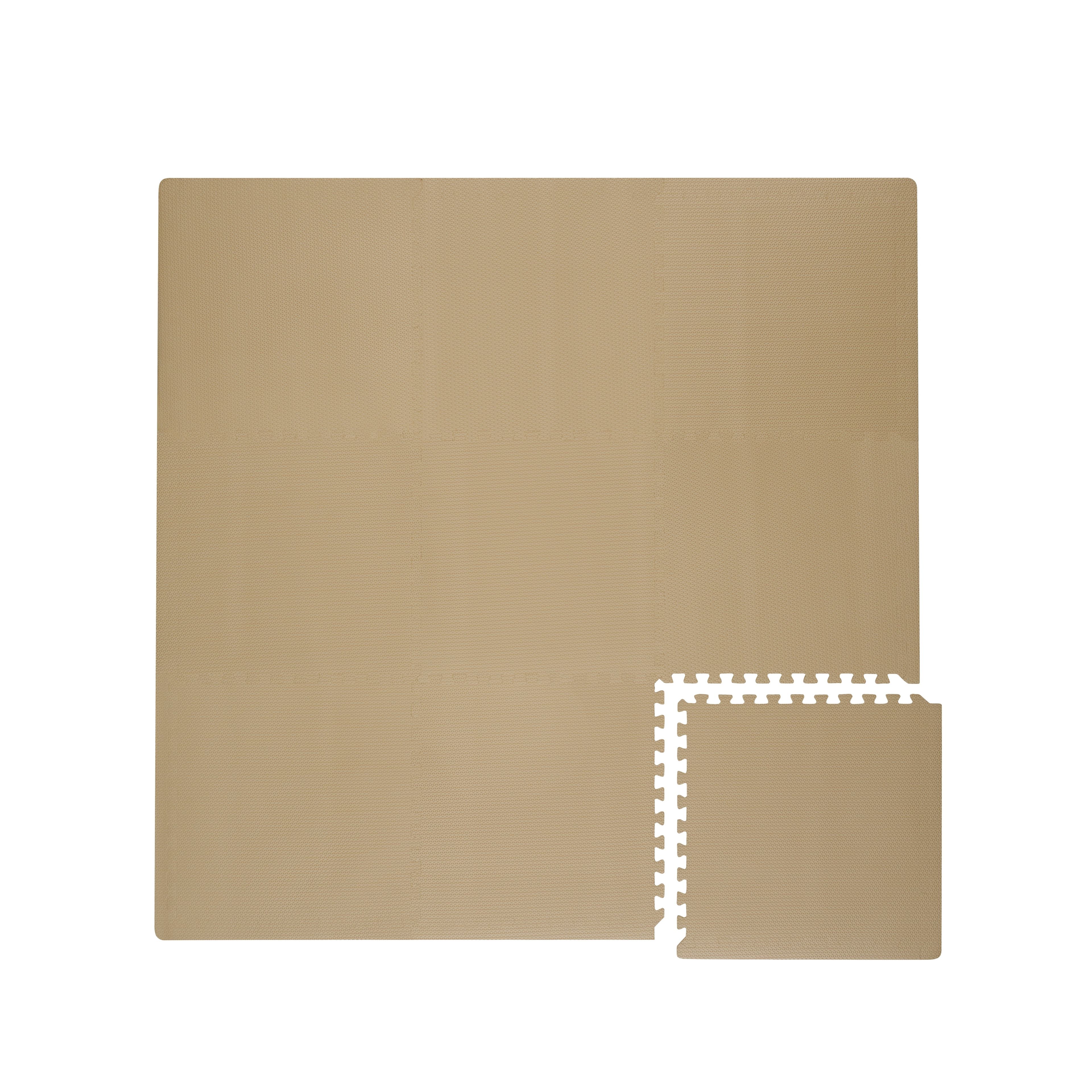 Sandstone Beige Biodegradable Foam Puzzle Playmat