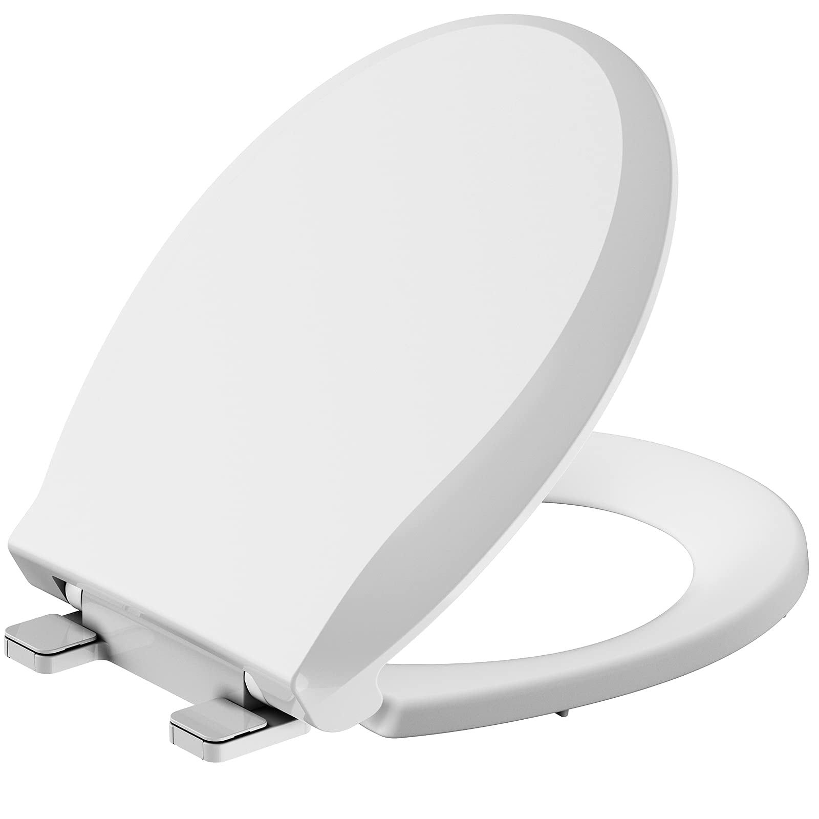 White Round Slow Soft Close Polypropylene Toilet Seat