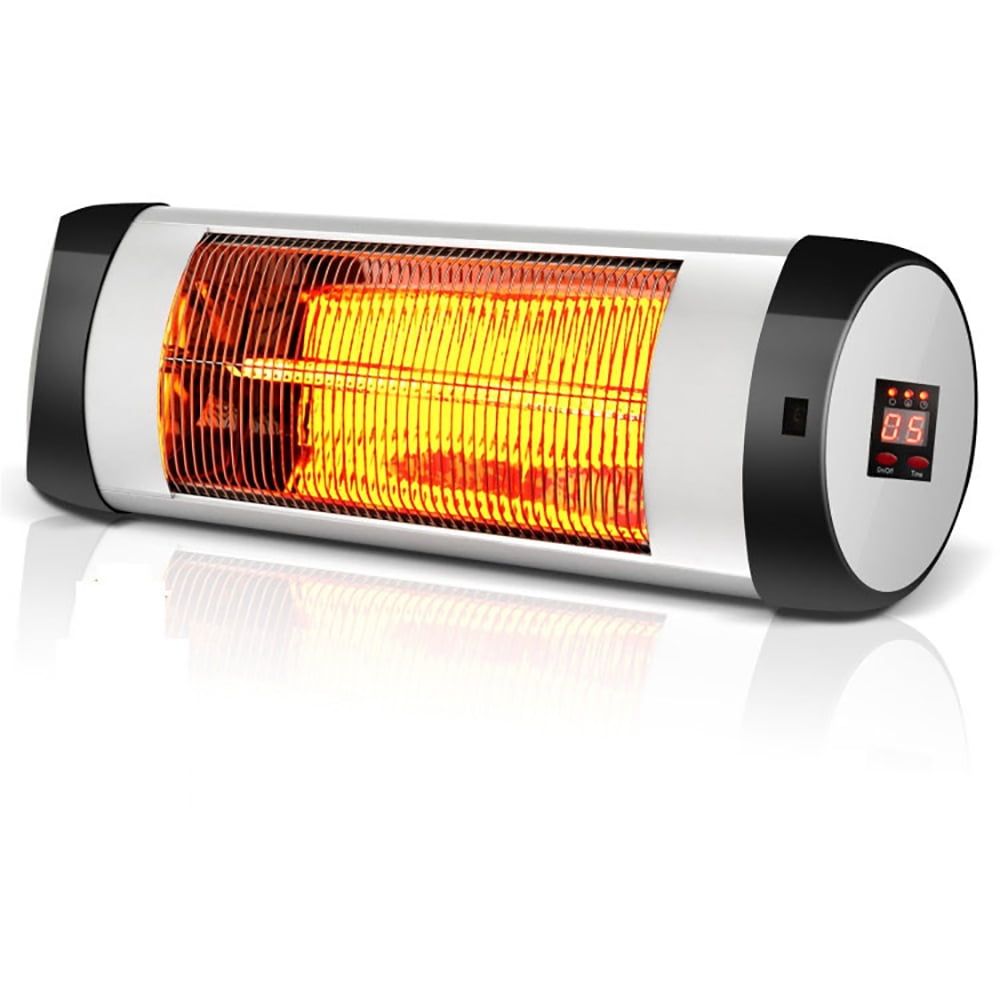 Black Wall Mounted Electric Infrared Heater with Remote