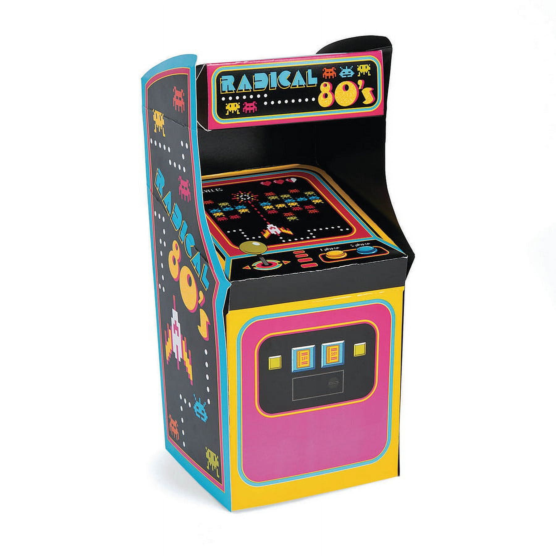 Retro 80's Arcade Game Cardboard Centerpiece