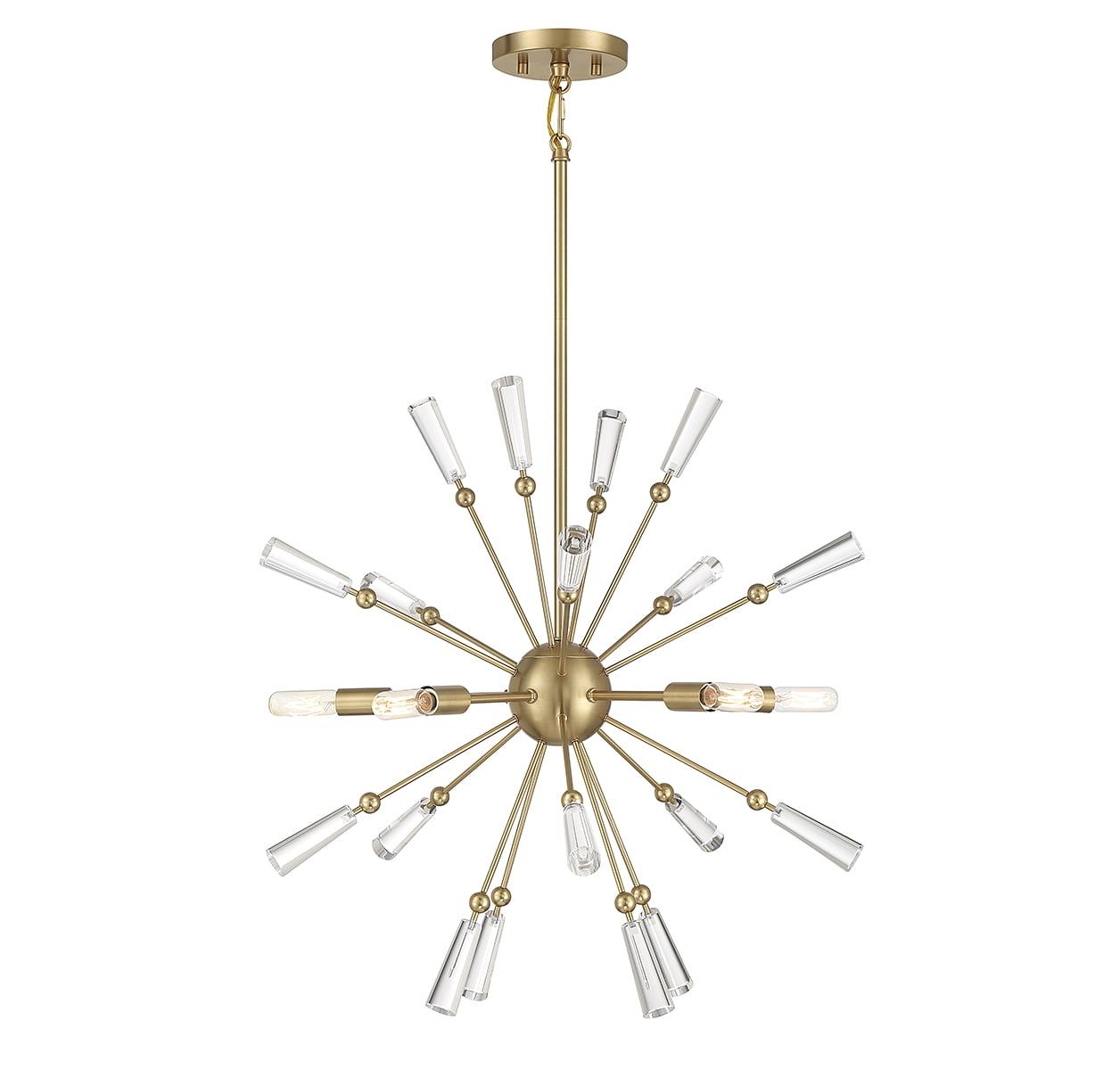 Trade Winds Elaine 5-Light Pendant in Natural Brass