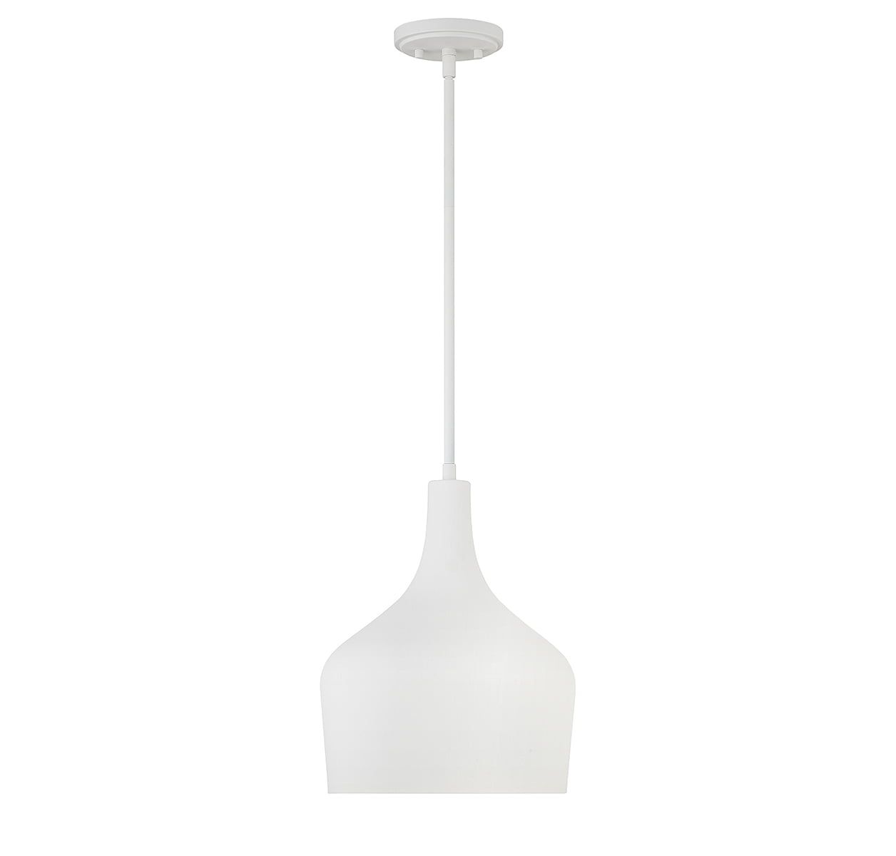 Bisque White Mini Globe Pendant Light with Polished Nickel Finish