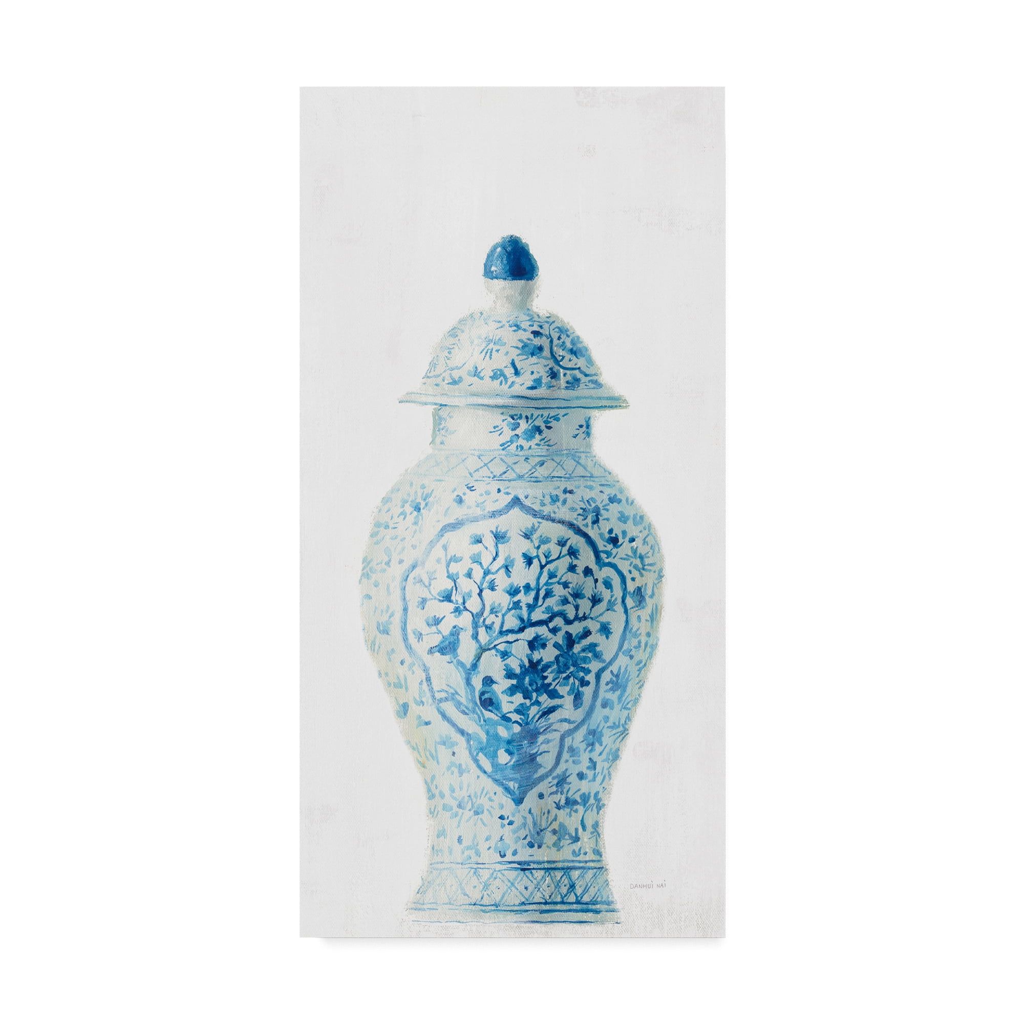 Blue and White Ginger Jar Still Life Canvas Art