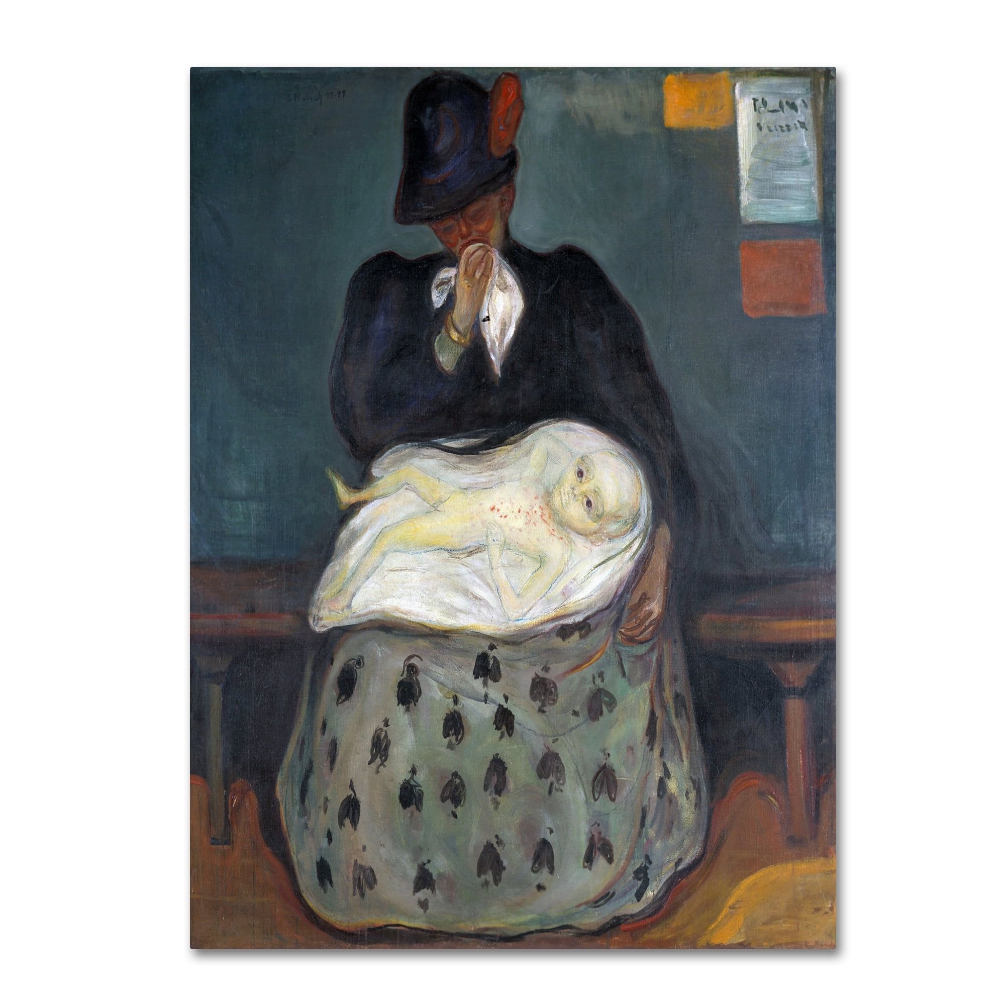 Edvard Munch 'Inheritance' 14x19 Canvas Art Print