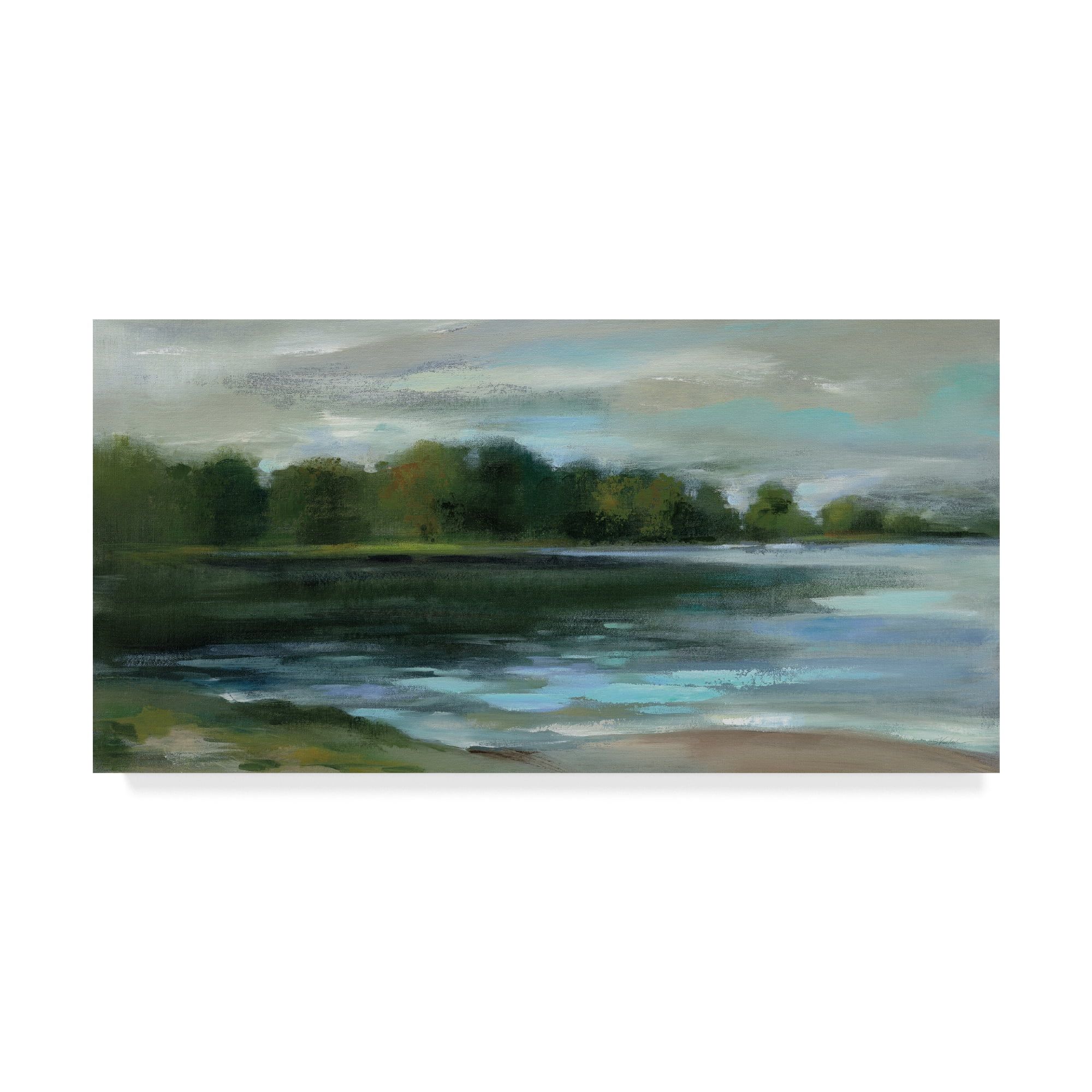 Late Afternoon Stillness Landscape Canvas Art by Silvia Vassileva