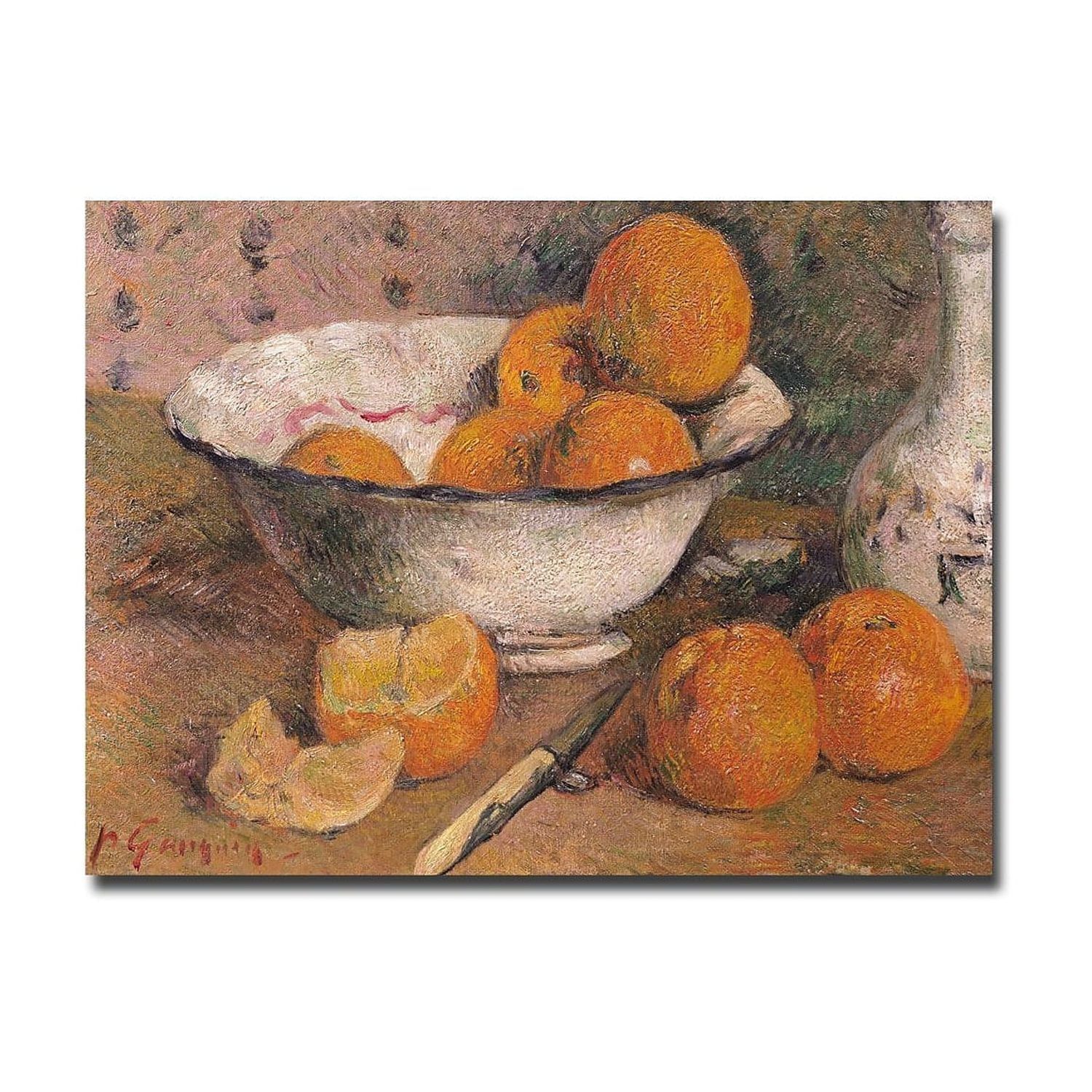 Still Life with Oranges 1881 Canvas Art Print, 24x32 Inches