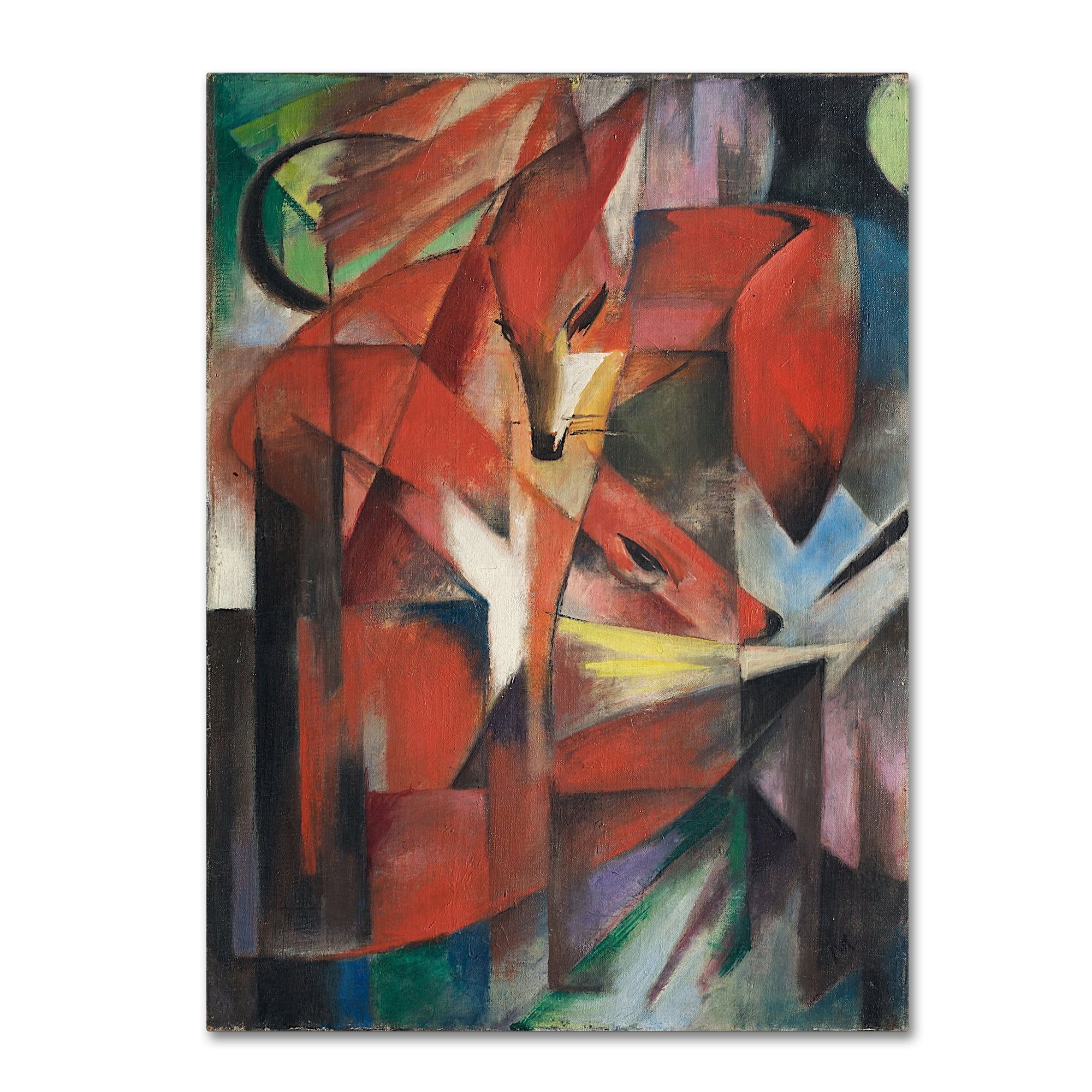 Franz Marc Abstract Fox 18x24 Gallery-Wrapped Canvas Art