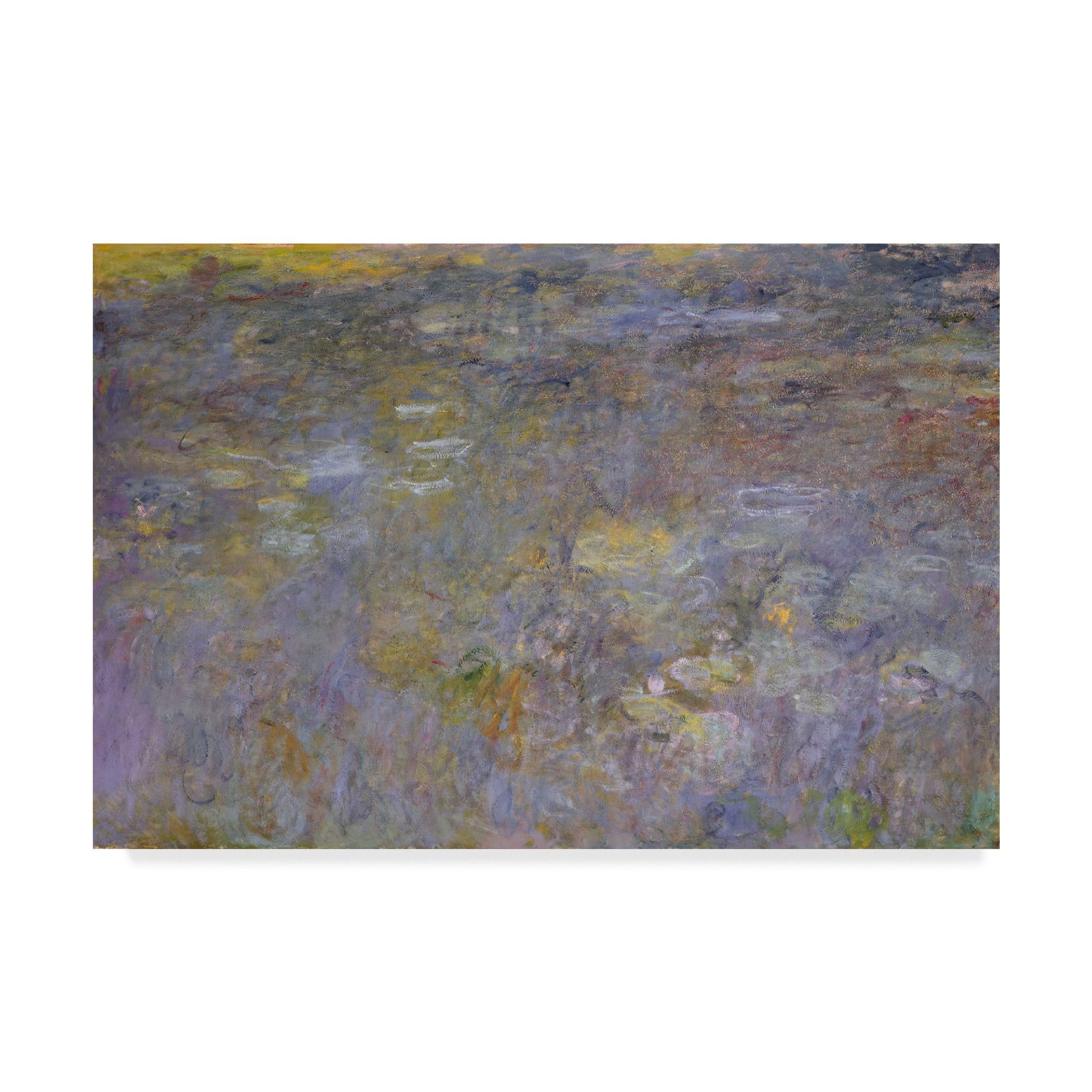 Claude Monet Waterlily Pond Abstract Canvas Art 12x19