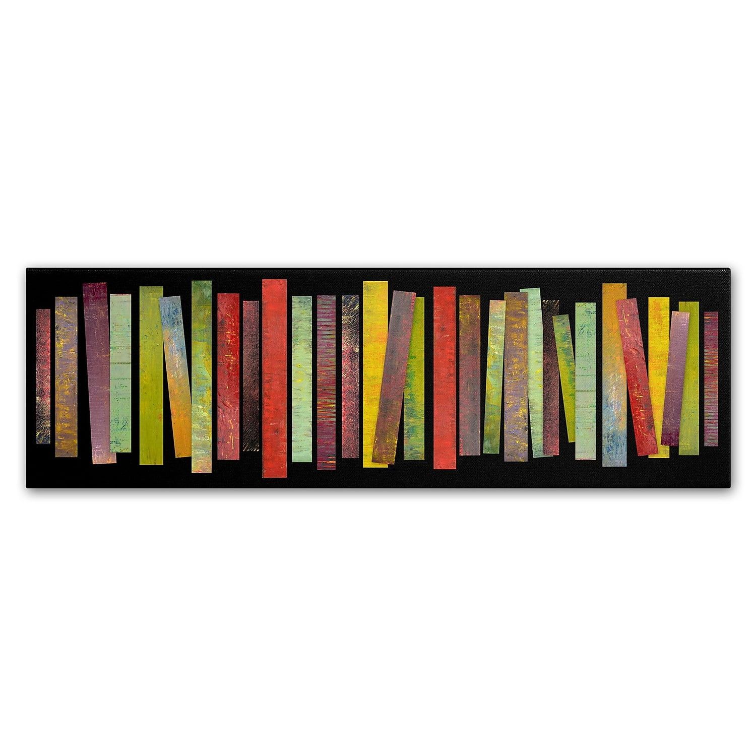 Thirty Stripes Abstract Multicolor Canvas Print Art