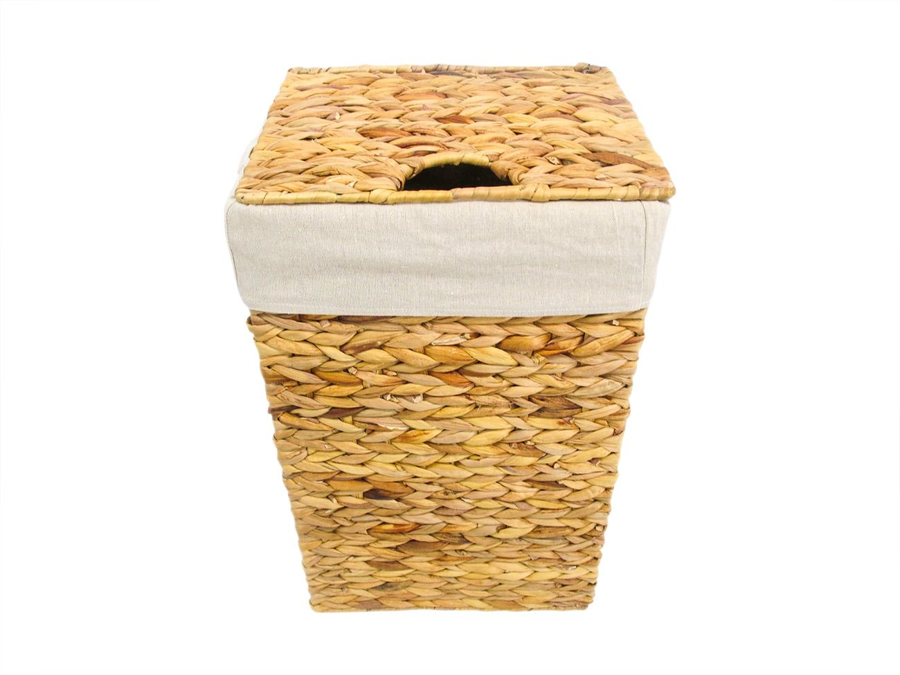 Trademark Innovations Natural Wicker Laundry Hamper with Lid