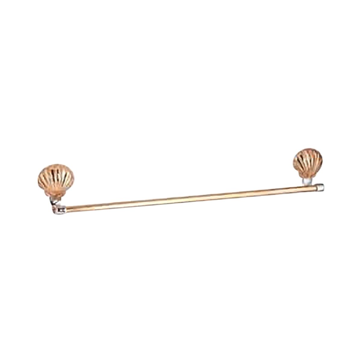 Sea Crest 18'' Polished Brass Wall Mounted Towel Bar