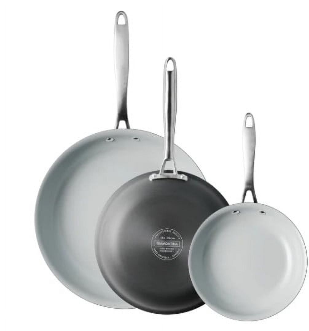 Tramontina 3-Piece Hard Anodized Aluminum Ceramic Nonstick Fry Pan Set