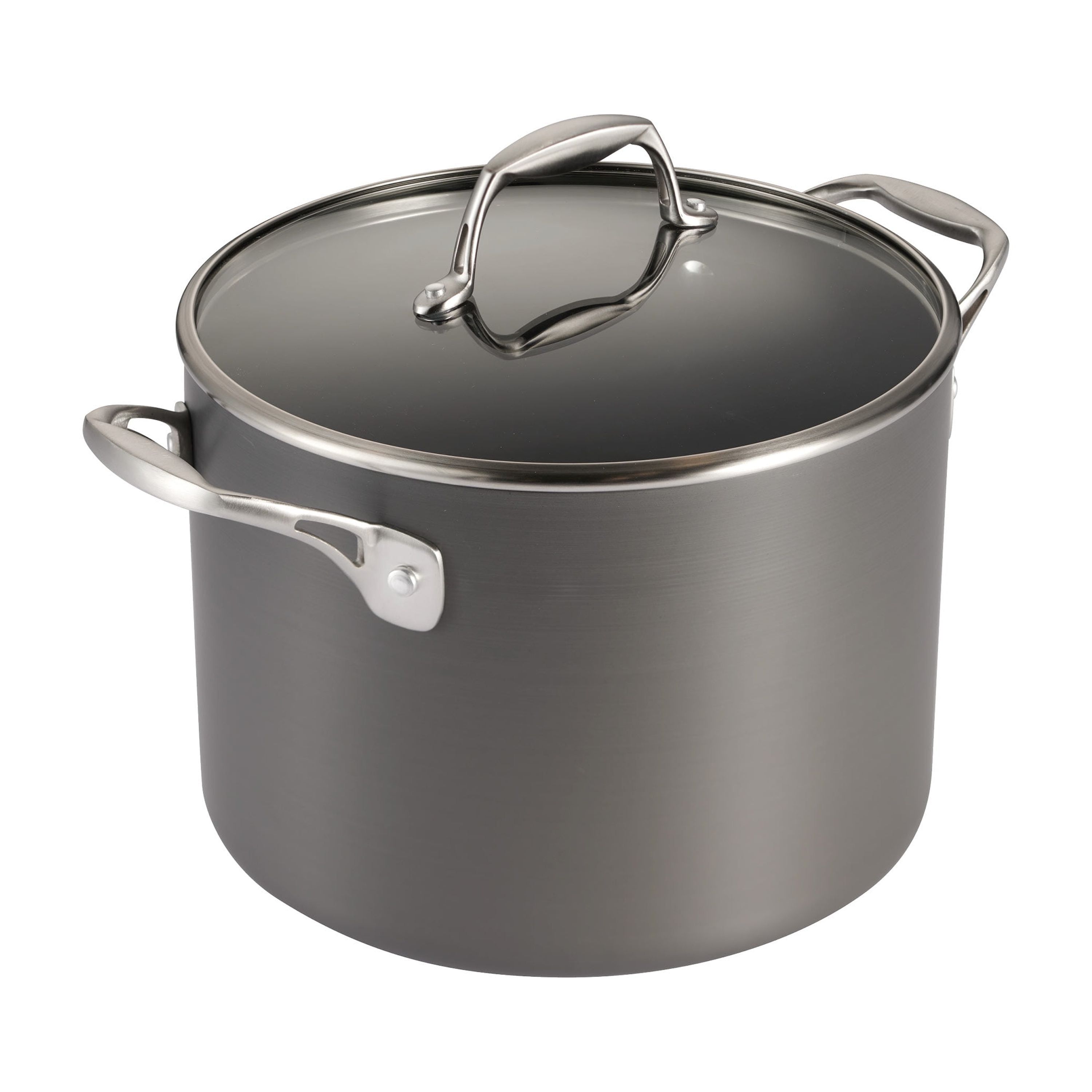 Tramontina 8 Qt Hard Anodized Aluminum Stock Pot with Lid