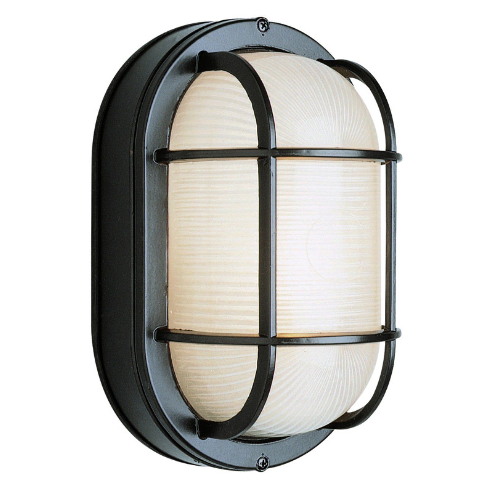 Aria Sleek Black Cast Aluminum 11'' Outdoor Bulkhead Light