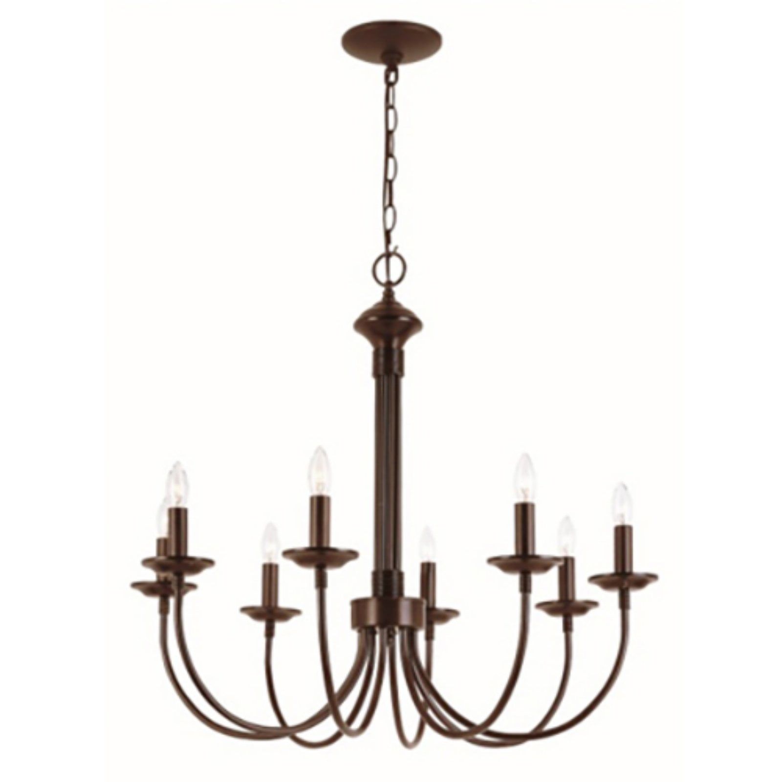 Colonial Elegance 26.5" Rubbed Oil Bronze Outdoor Candle Chandelier