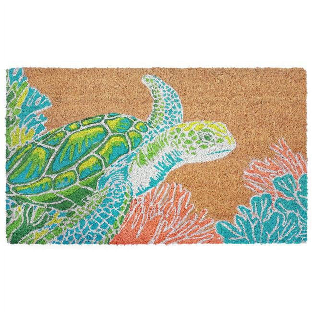 Liora Manne Seaturtle Natural Coir Outdoor Doormat 24 x 36