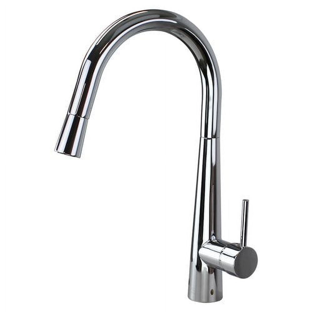 Stainless Steel Single Handle Pull-Out Spray Kitchen Faucet