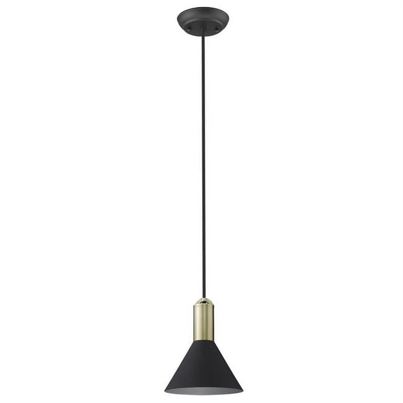 Ingo Matte Black 7.5" Modern Iron Pendant Light