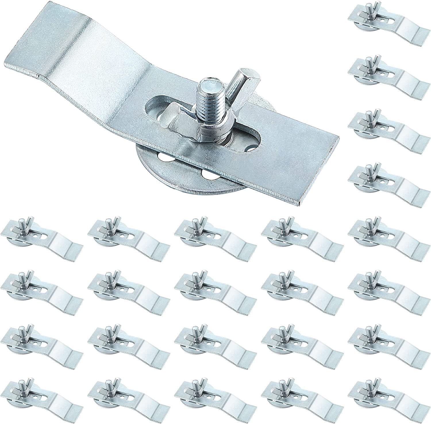 Silver Stainless Steel Undermount Sink Clips Kit, 12 Pack