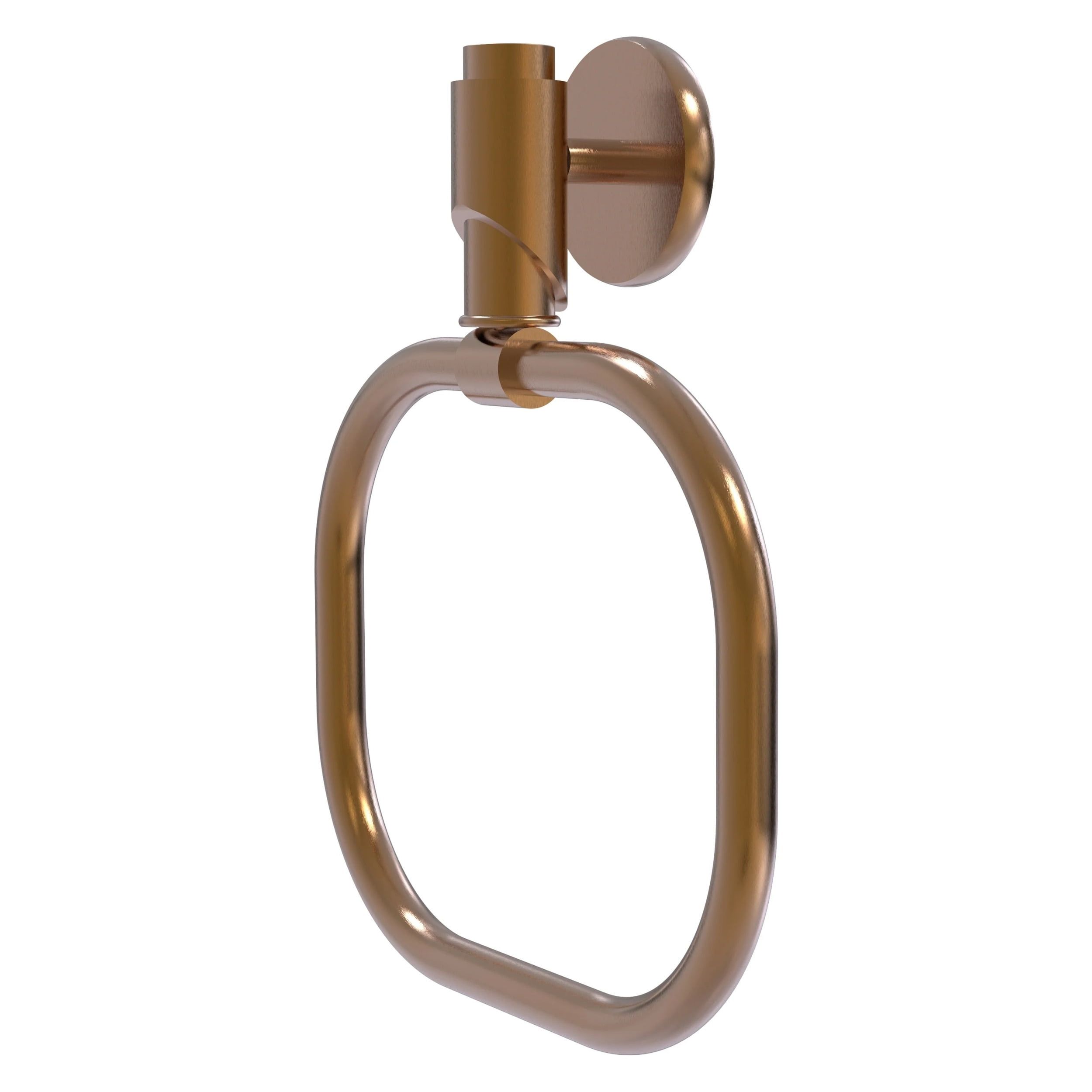 Brushed Bronze Wall Mounted Towel Ring