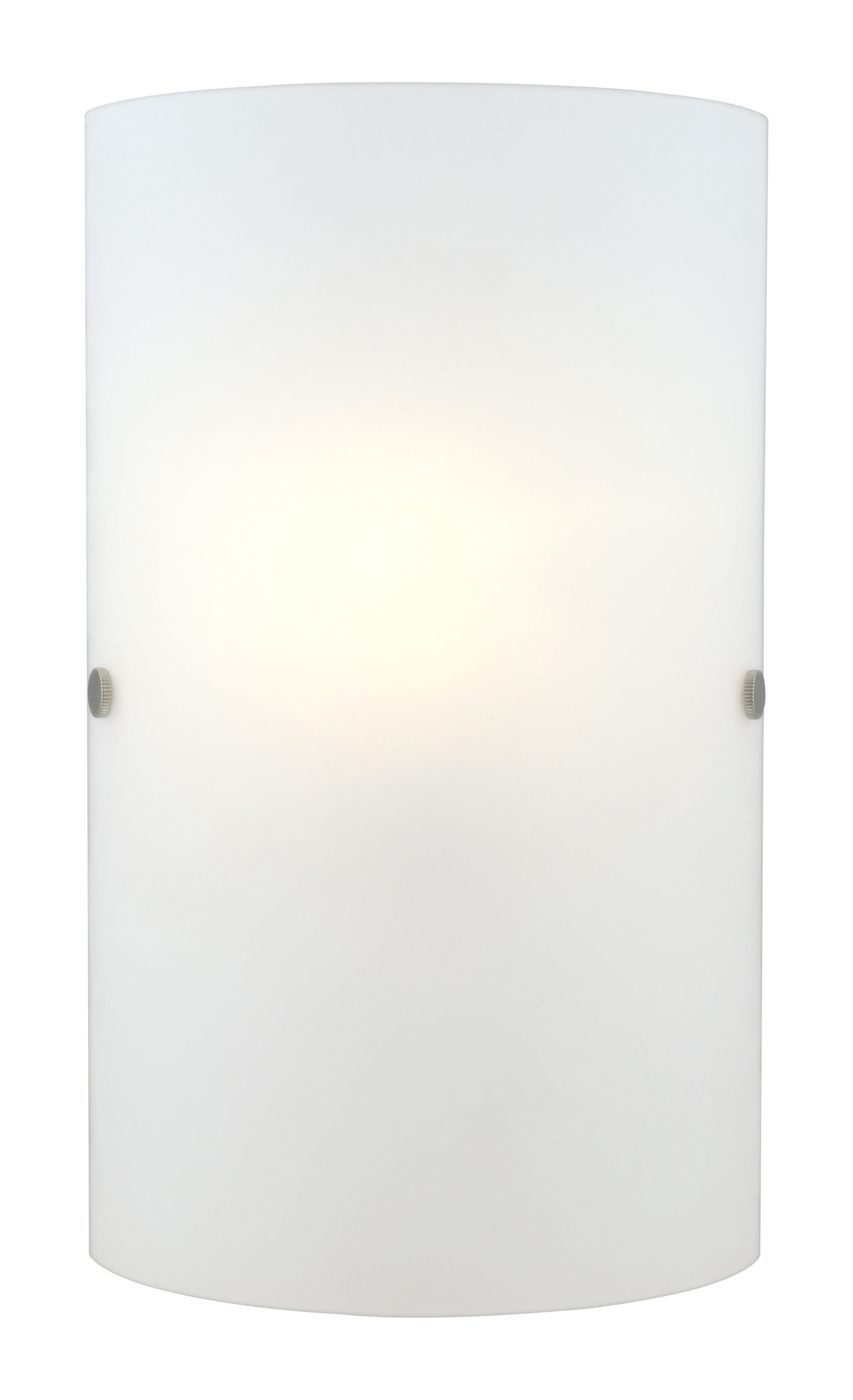 Troy 3 Minimalist Matte Nickel Wall Sconce with Frosted Glass