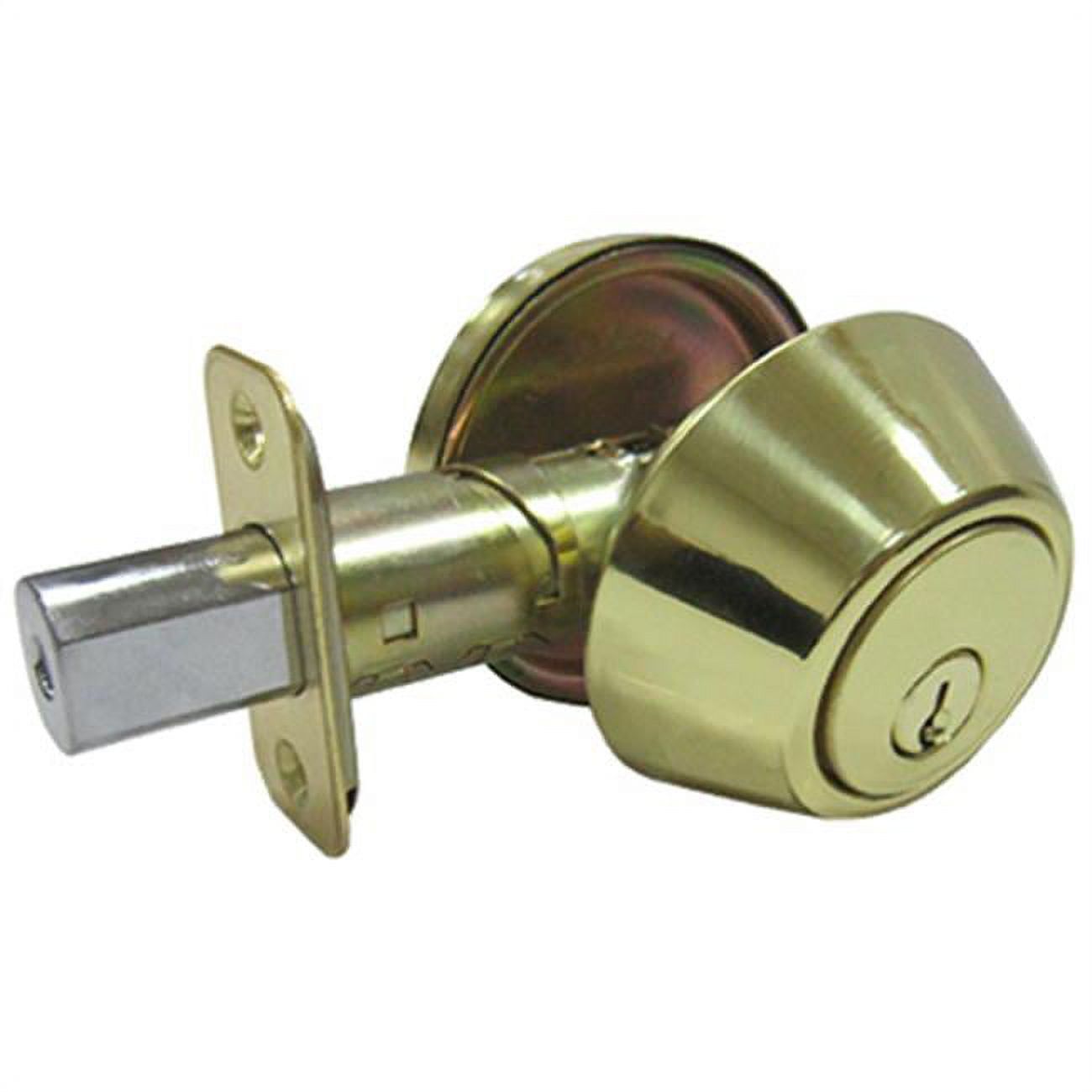 Polished Brass Single Cylinder Universal Door Deadbolt