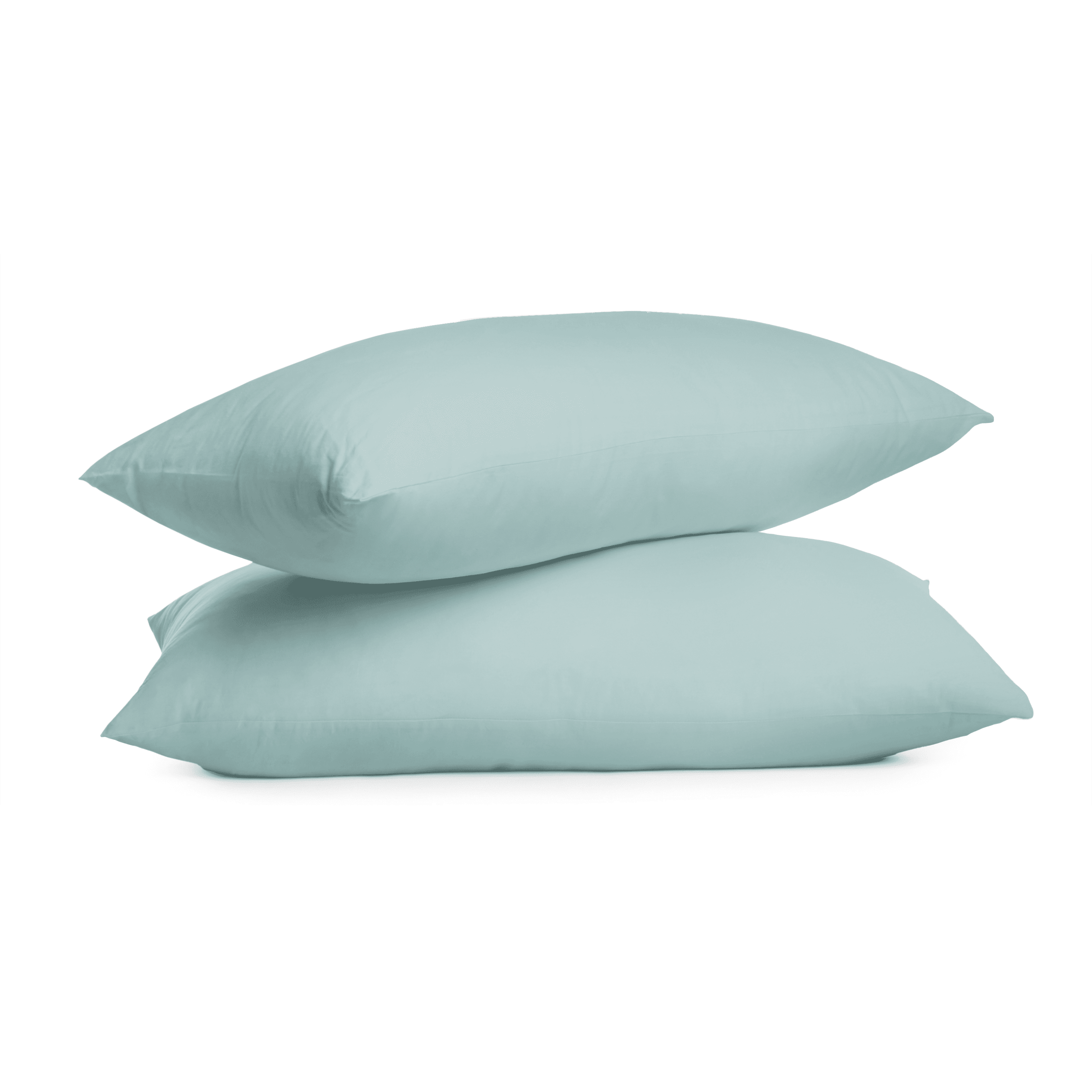 Blue Cotton Blend Standard Pillowcase Set