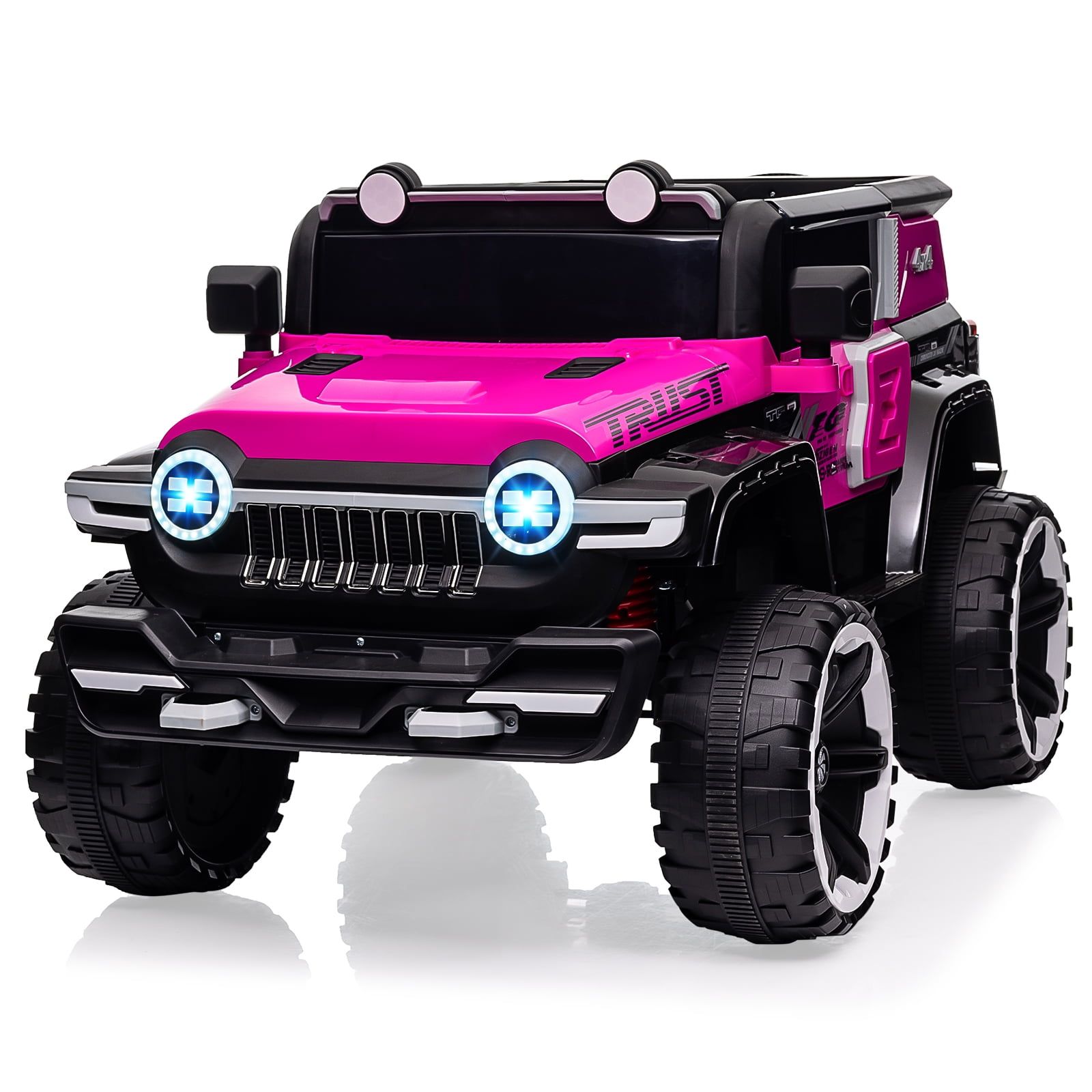 Pink 12V Dual Seater Off-Road Truck with Remote Control