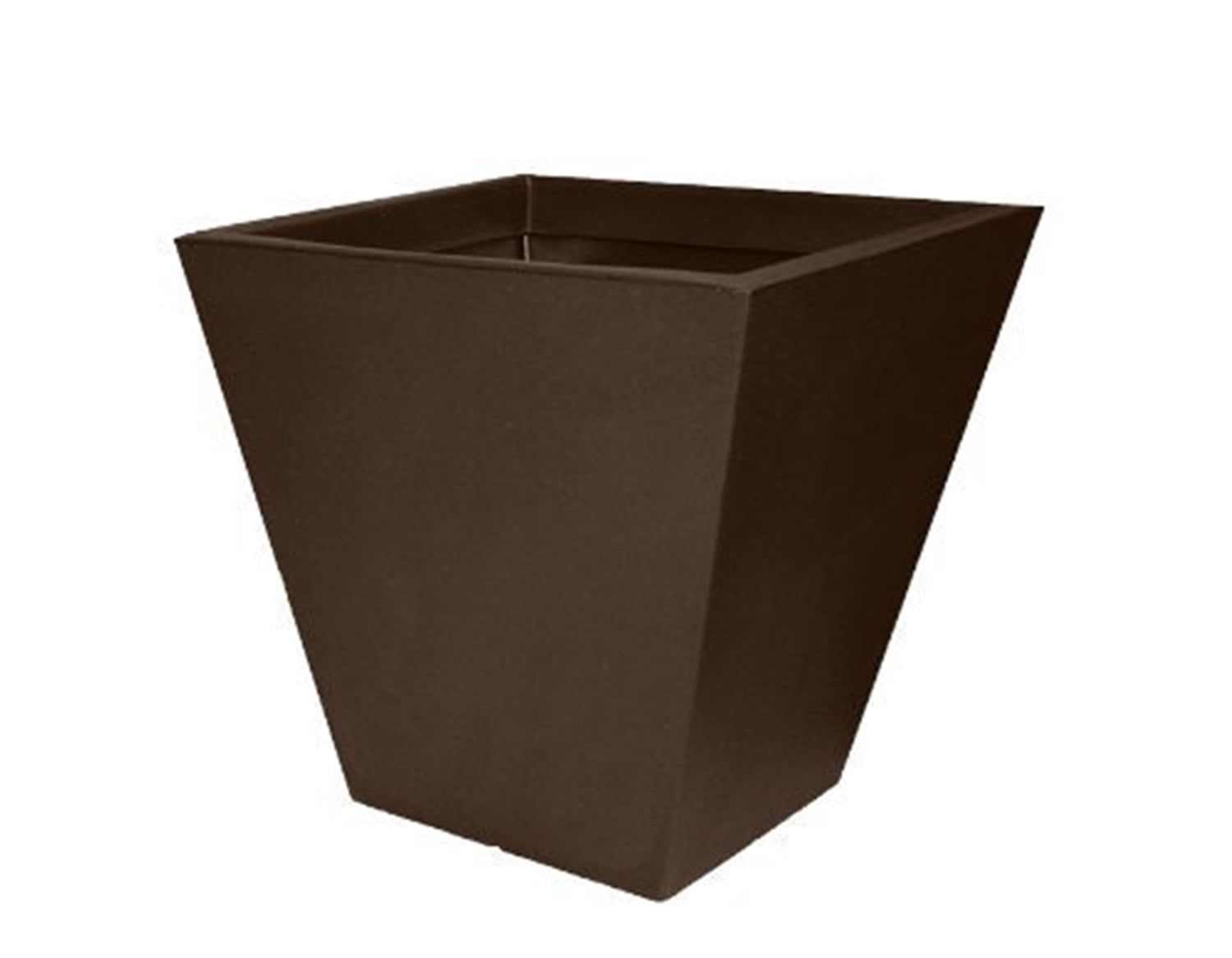 Espresso Square Tapered Midland Garden Planter, 18-Inch