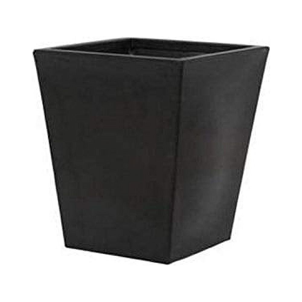 Modern Square Black Rotation Molded Planter for Indoor & Outdoor