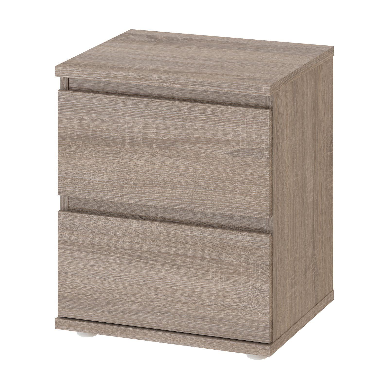 Truffle 2-Drawer Handle-Free Nightstand