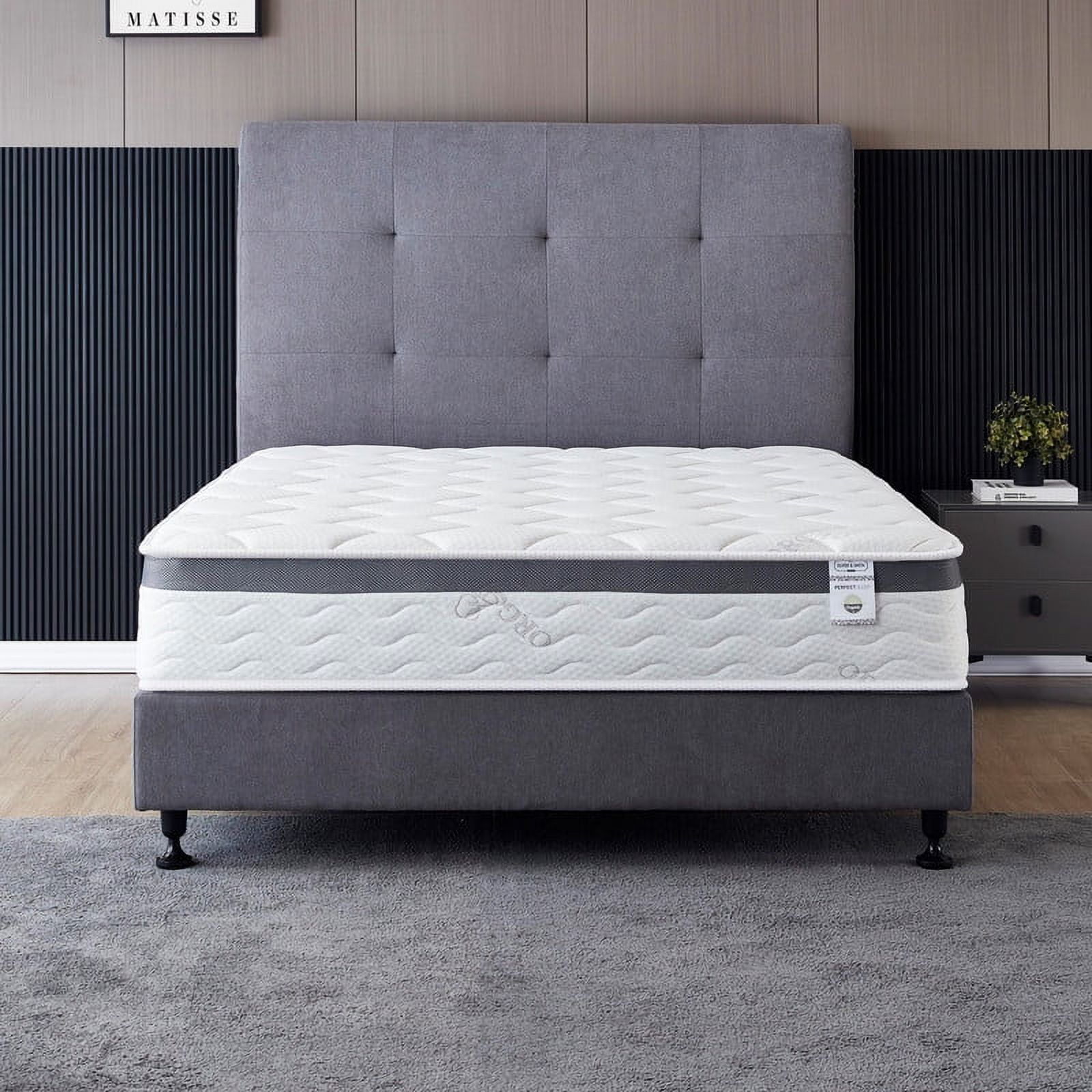 Twin 10-Inch Euro Top Gel Memory Foam Innerspring Mattress