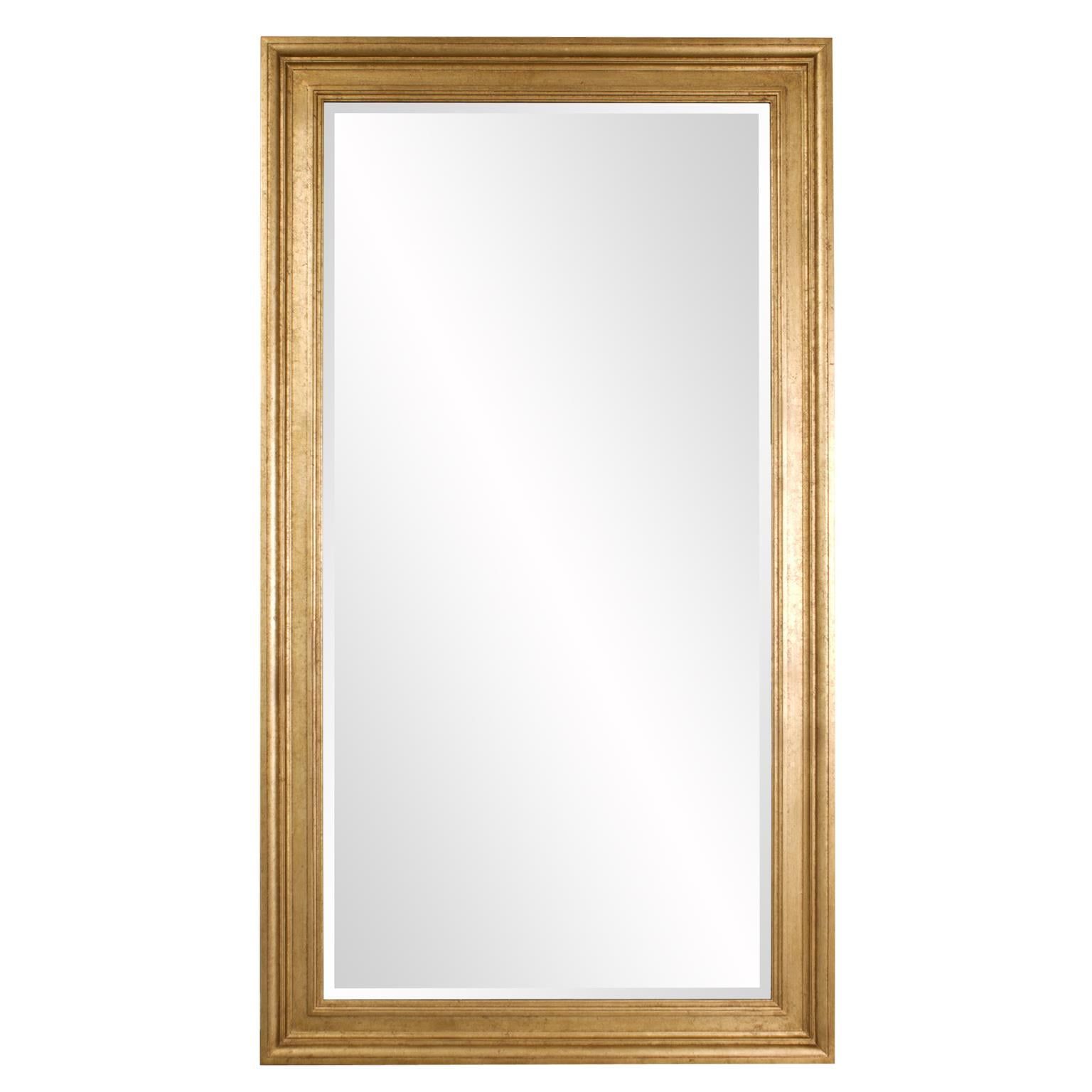 Elegant Full-Length Country Gold Wooden Mirror 72''x36''