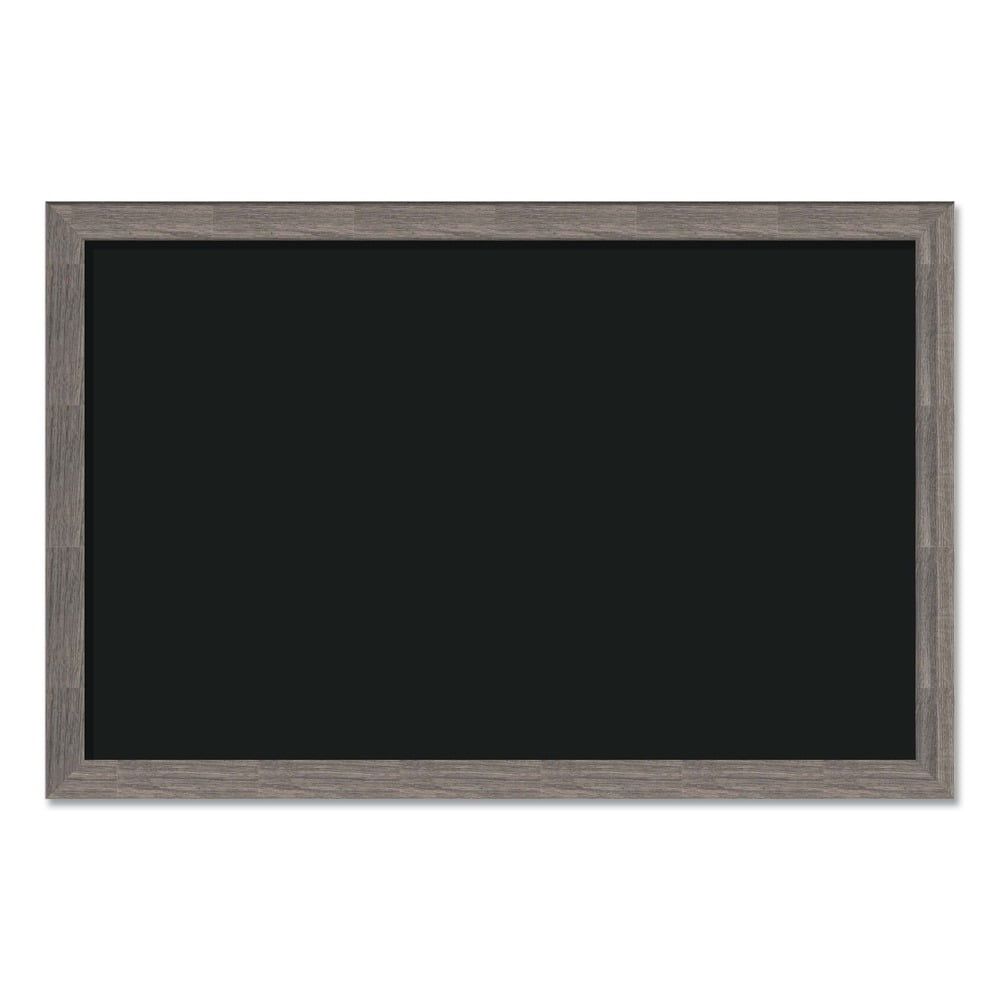 Rustic Magnetic Chalkboard with Brown Wood Frame, 36" x 24"