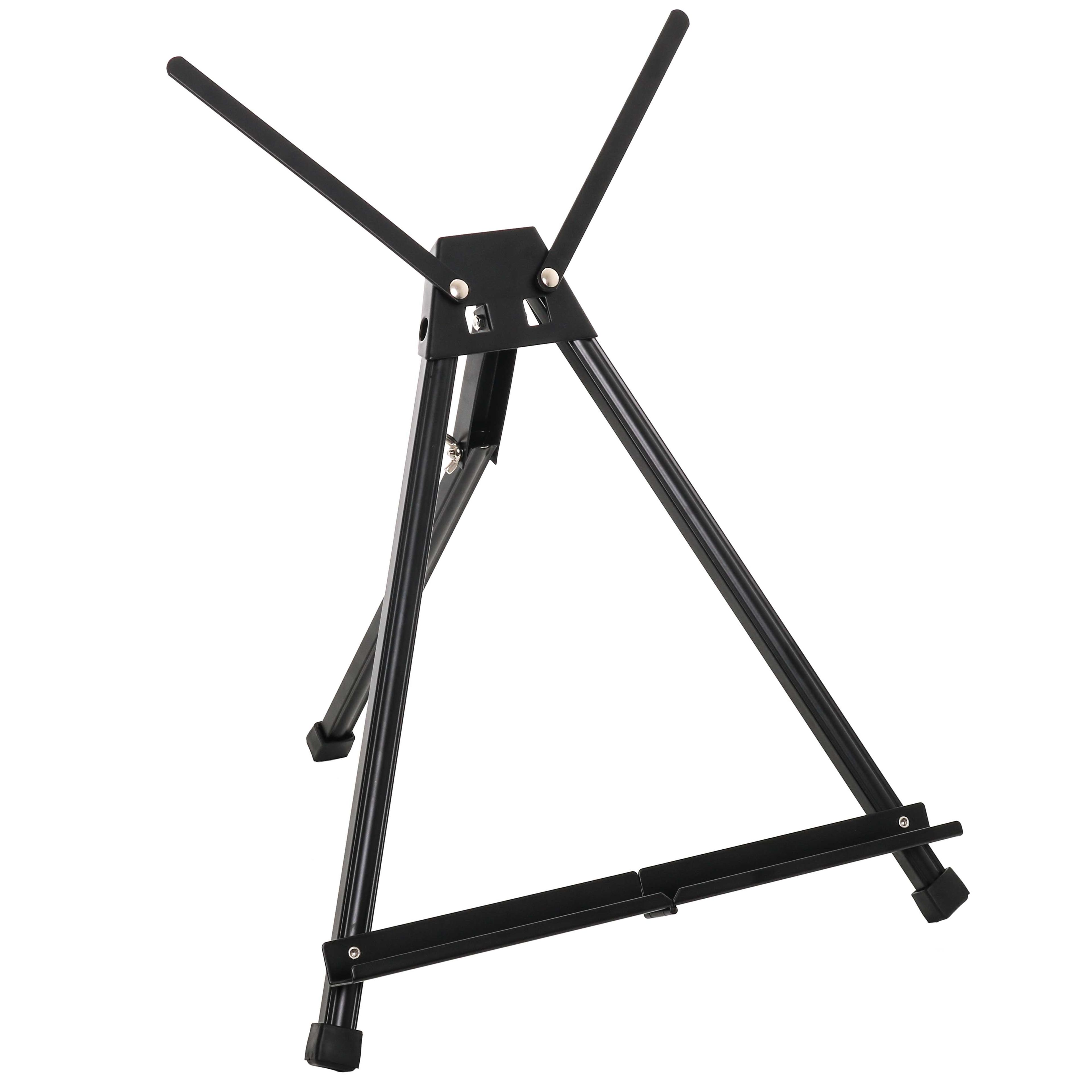 Adjustable Black Aluminum Tabletop Display Easel with Extension Arms