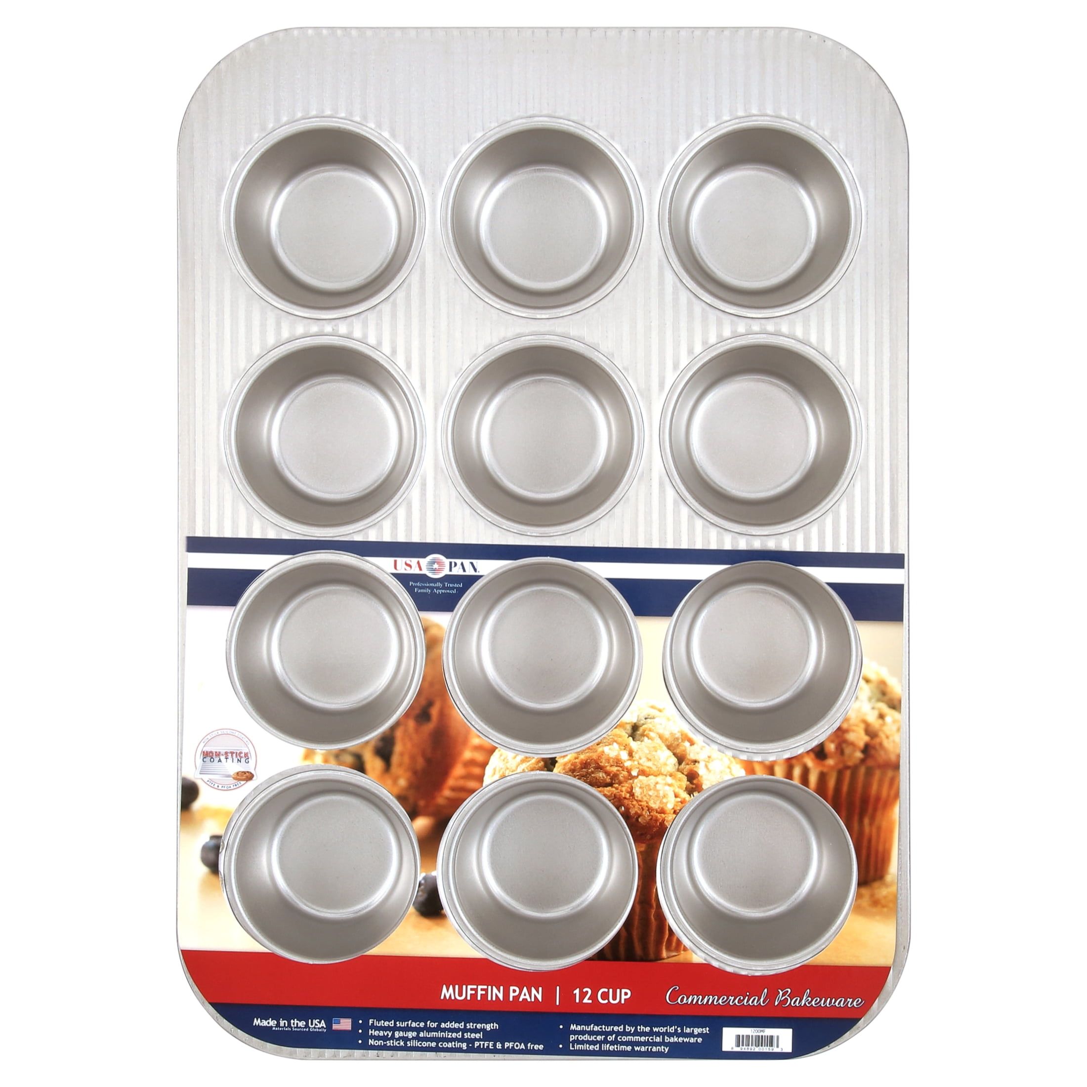 Nonstick Aluminized Steel 12-Cup Muffin Pan