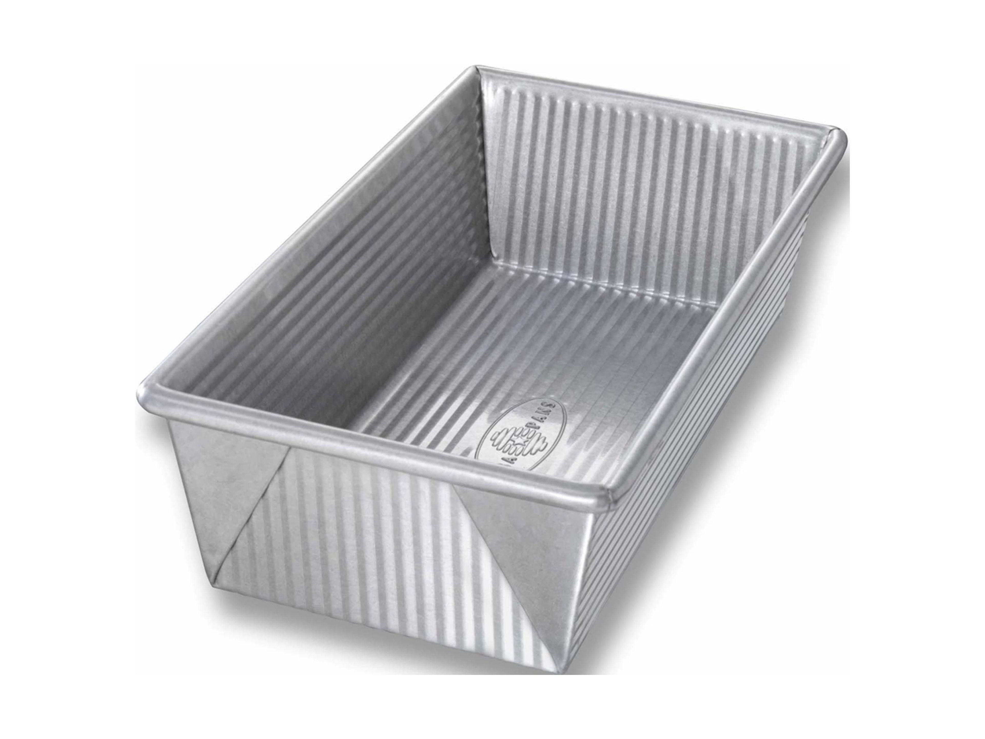 1.25 lb Silver Aluminized Steel Non-Stick Loaf Pan